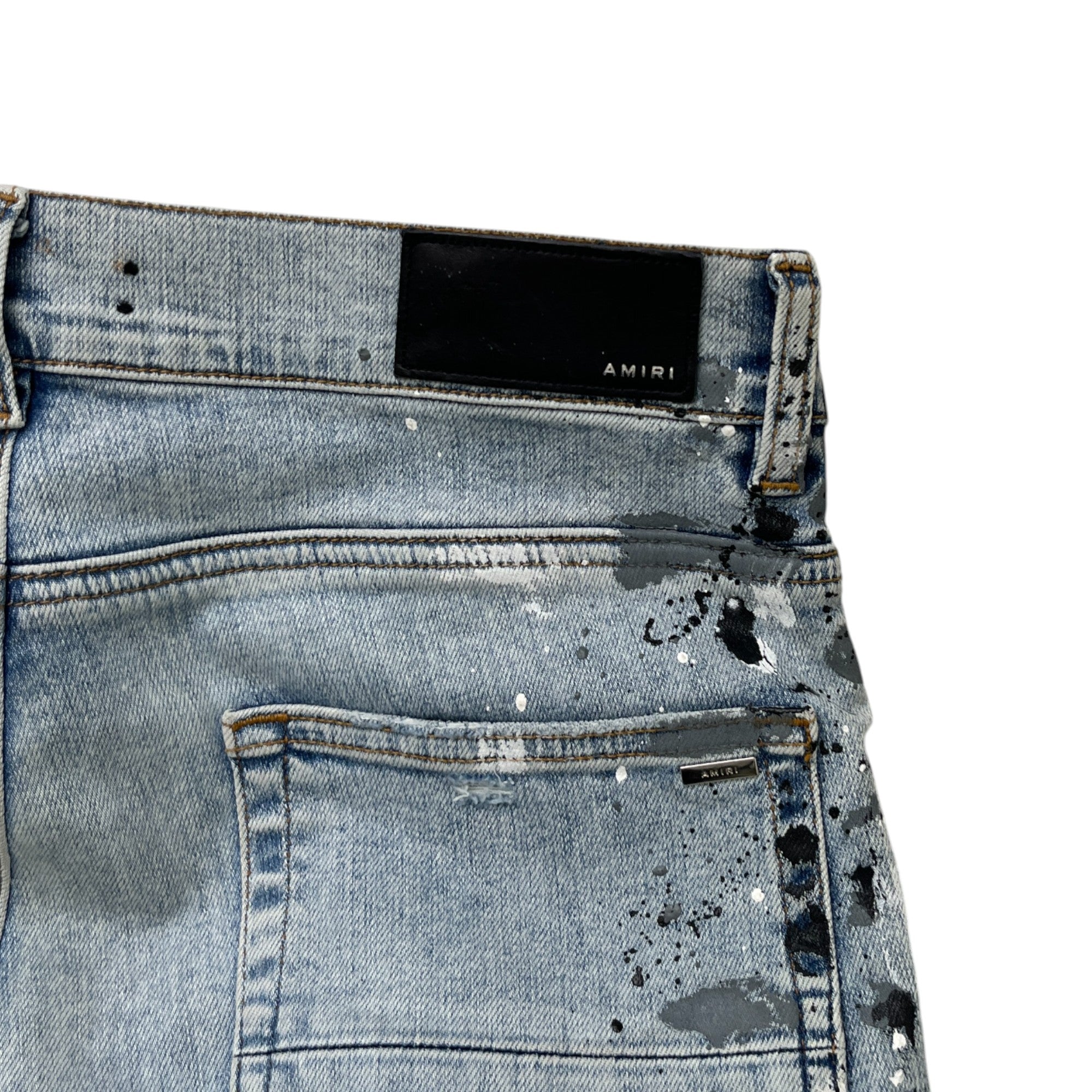 Men's Mx1 Paint Splatter Jeans Blue Size Waist 31"