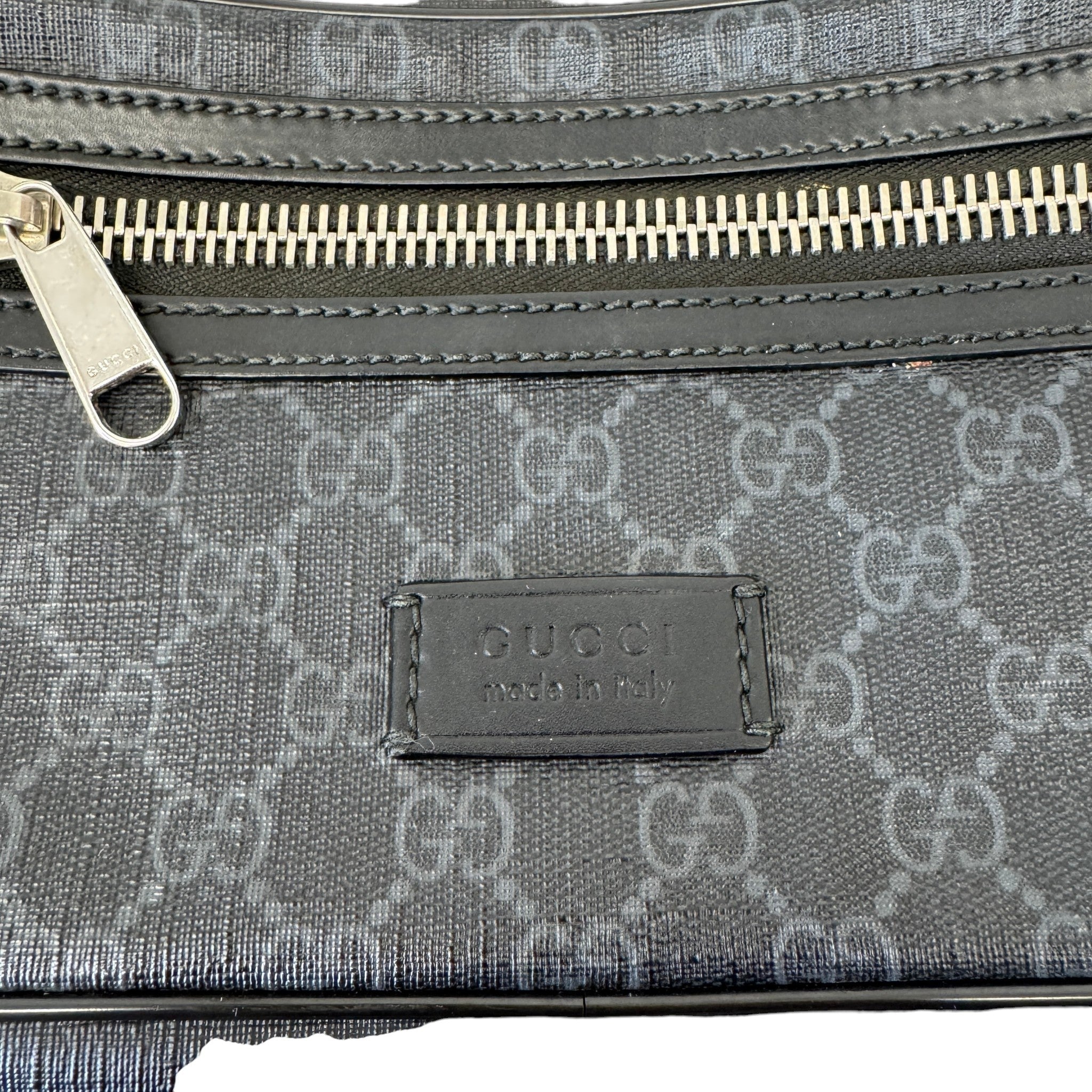 Men's Gg Supreme Web Belt Bag Black