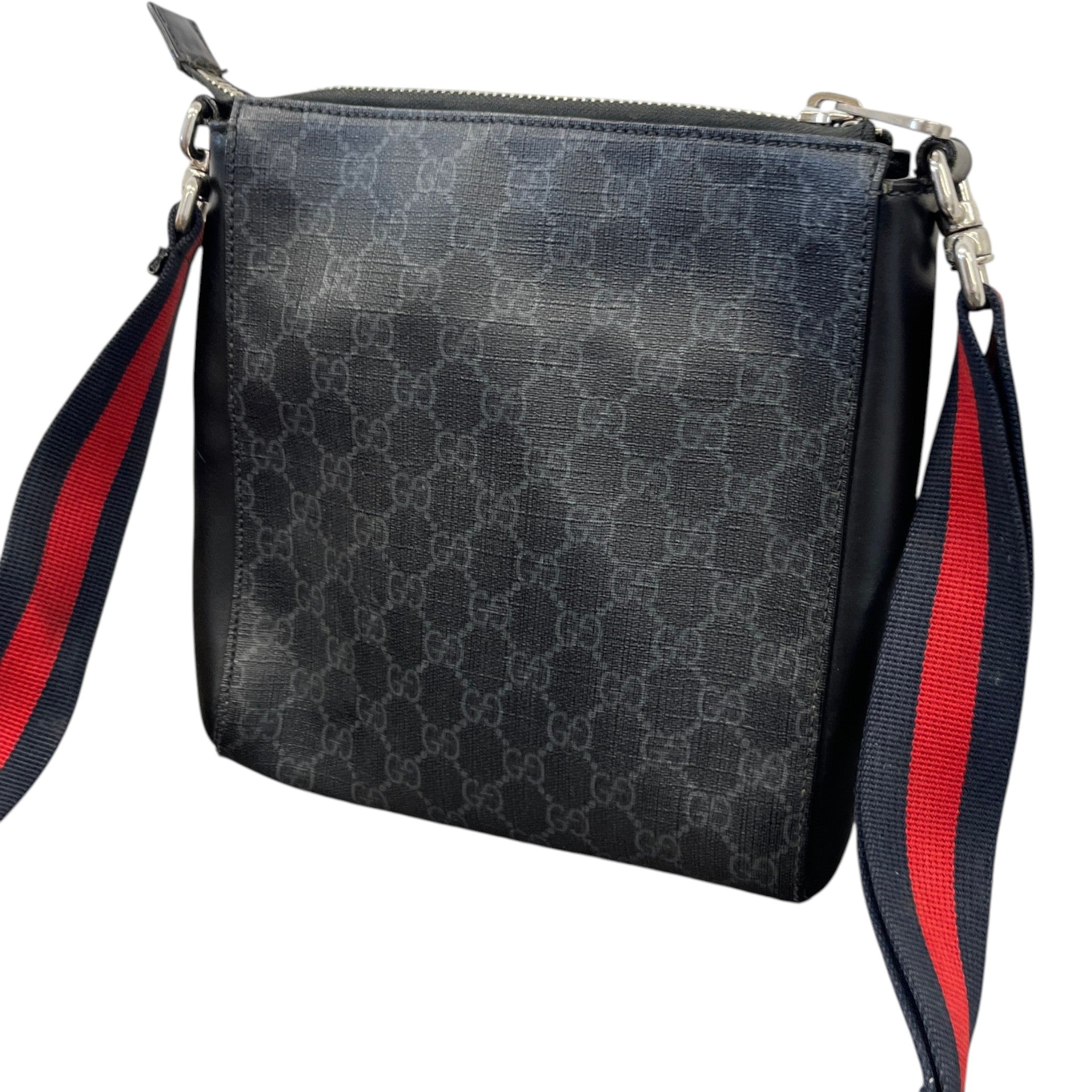 Men's Gg Supreme Messenger Bag Black