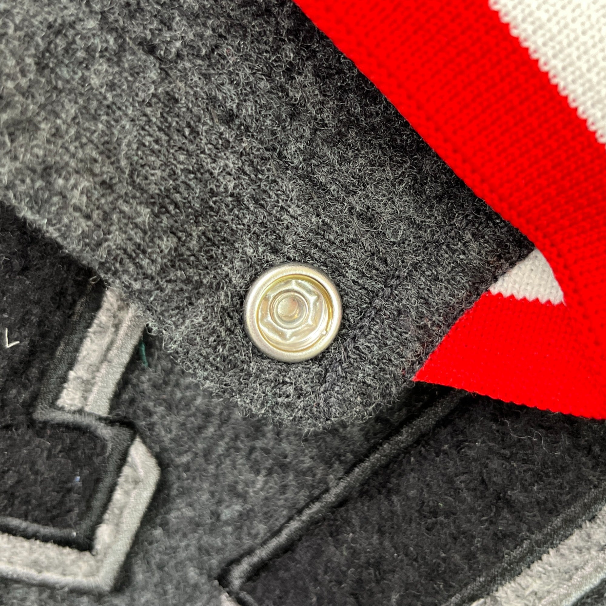 Men's Wool Varsity Jacket Grey Size S