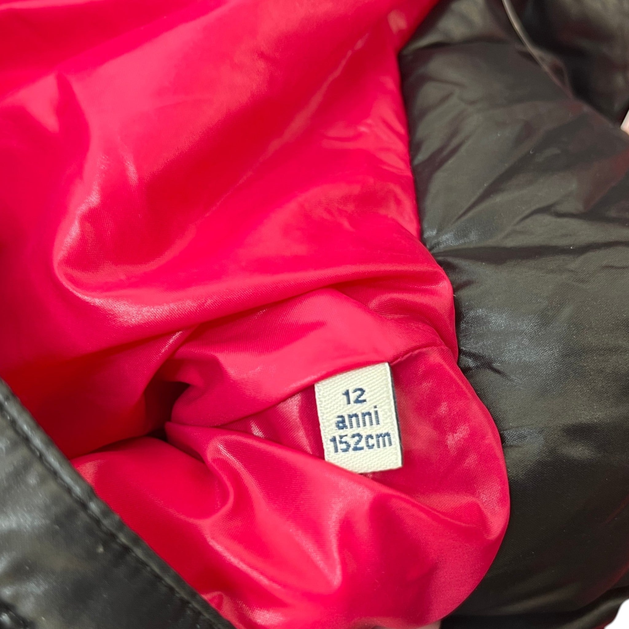Women's Azzurra Down Jacket Black Size Junior Age 12