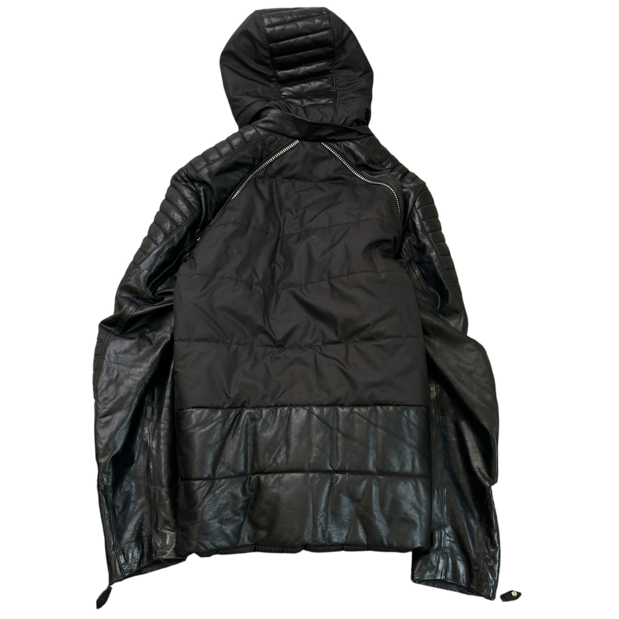 Men's Plaque Logo Down Jacket Black Size S