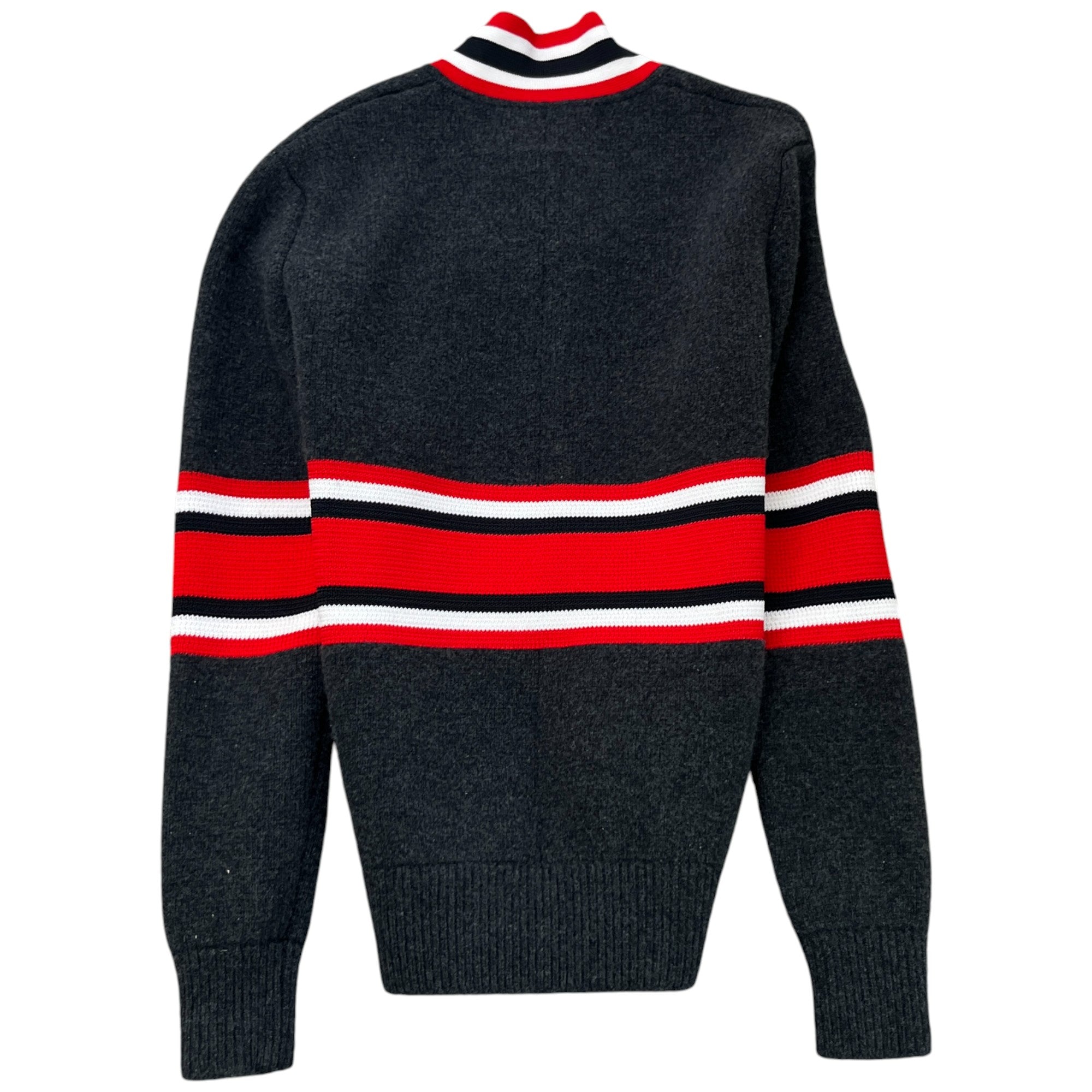 Men's Wool Varsity Jacket Grey Size S