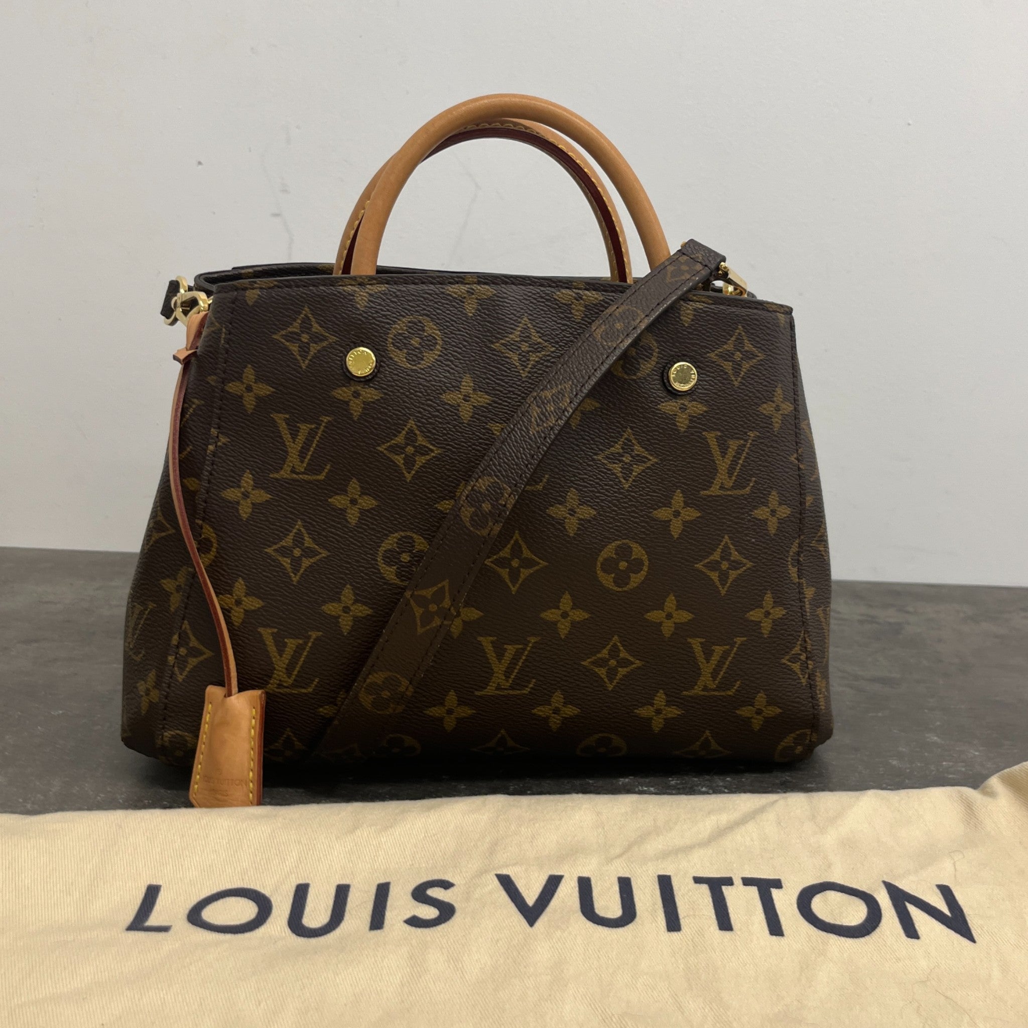 Women's Monogram Montaigne Bb Handbag Brown