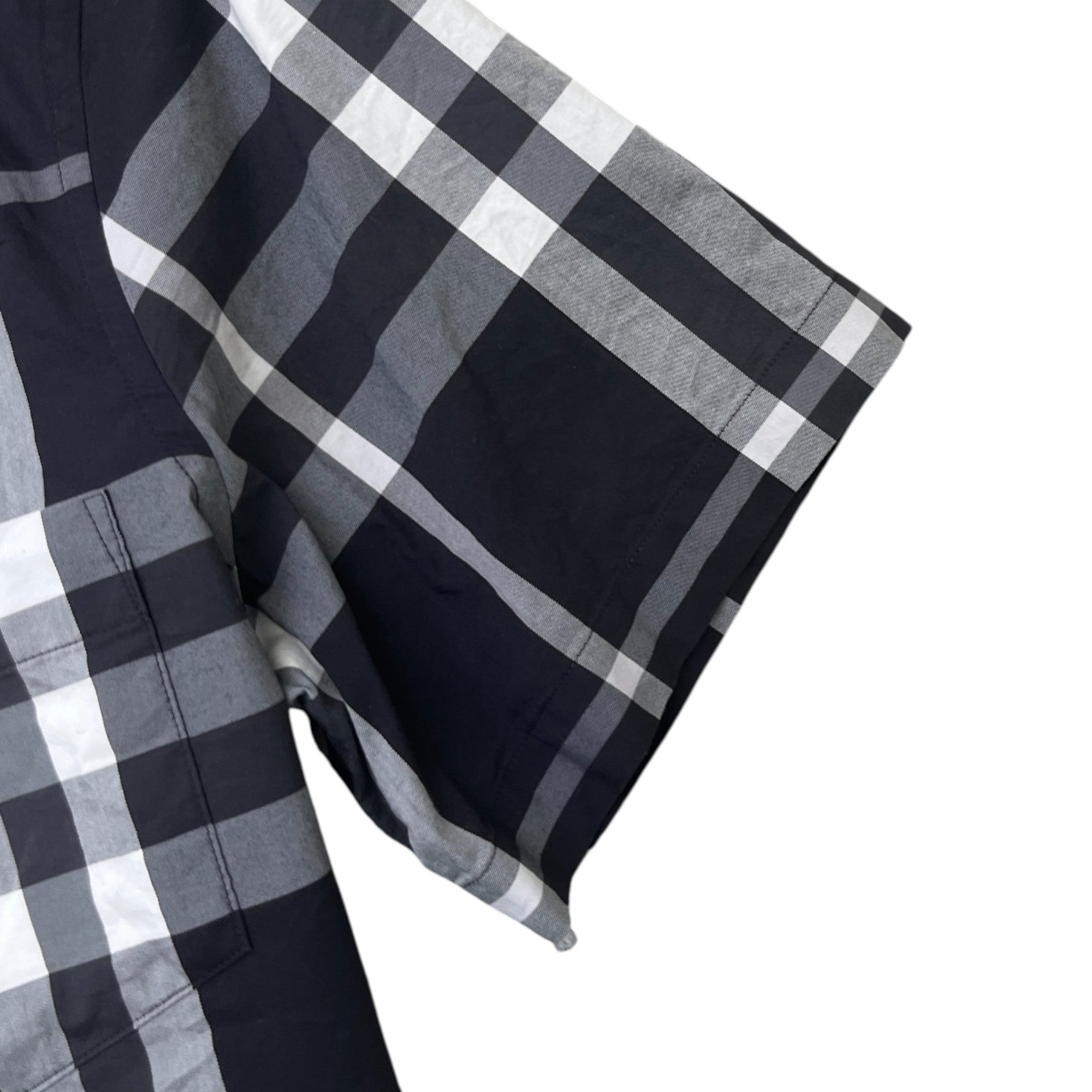 Men's Checkered Shirt Black Size M