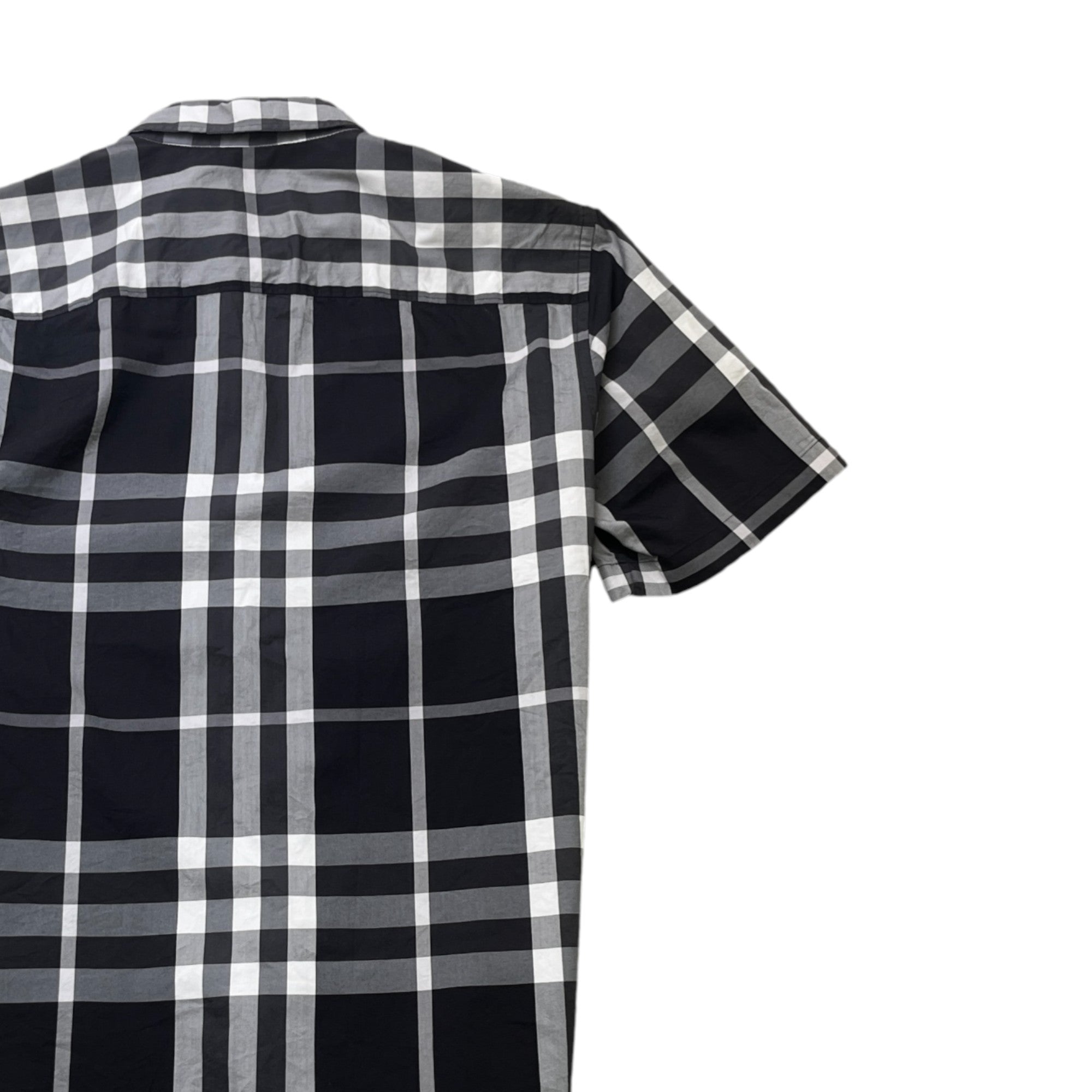 Men's Checkered Shirt Black Size M