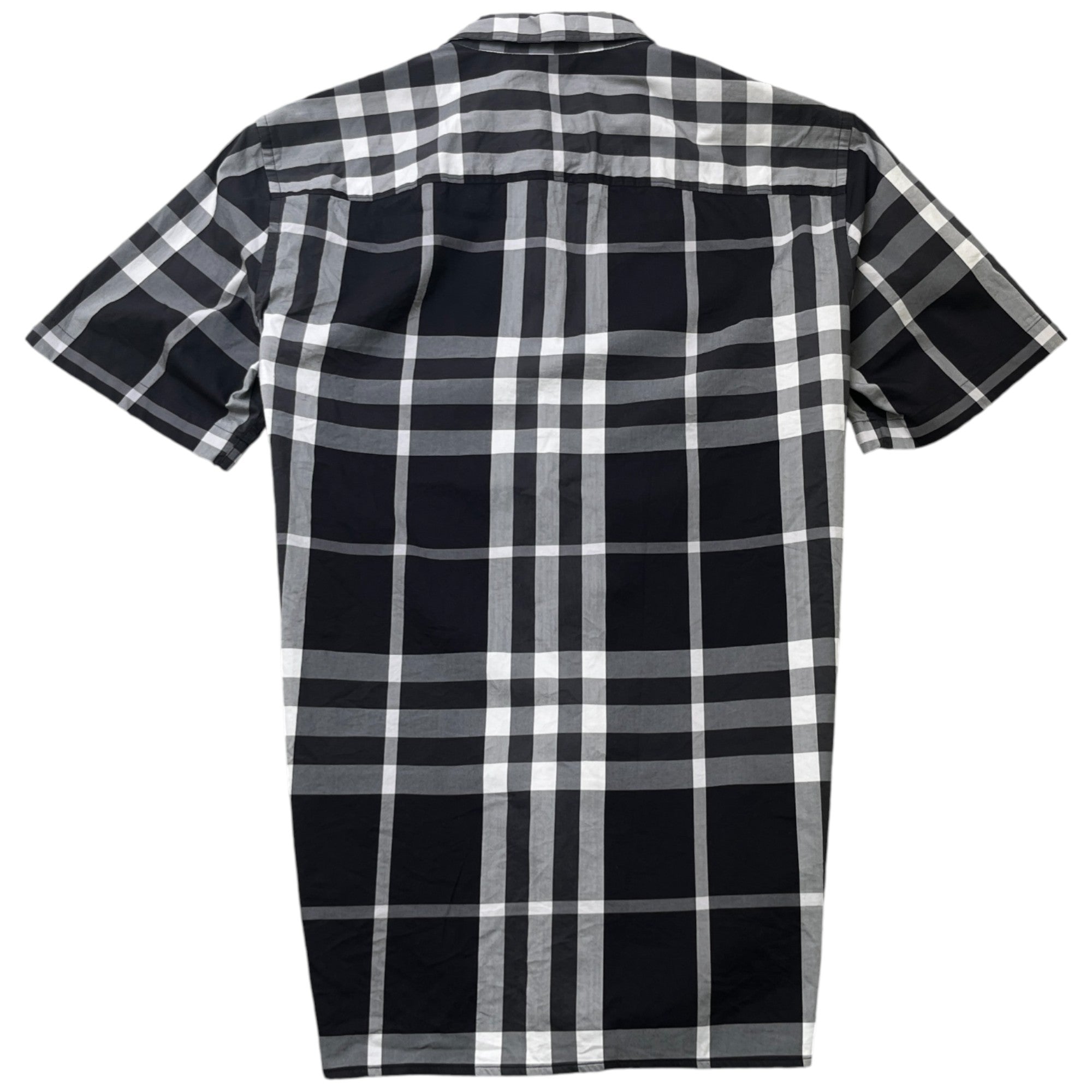 Men's Checkered Shirt Black Size M