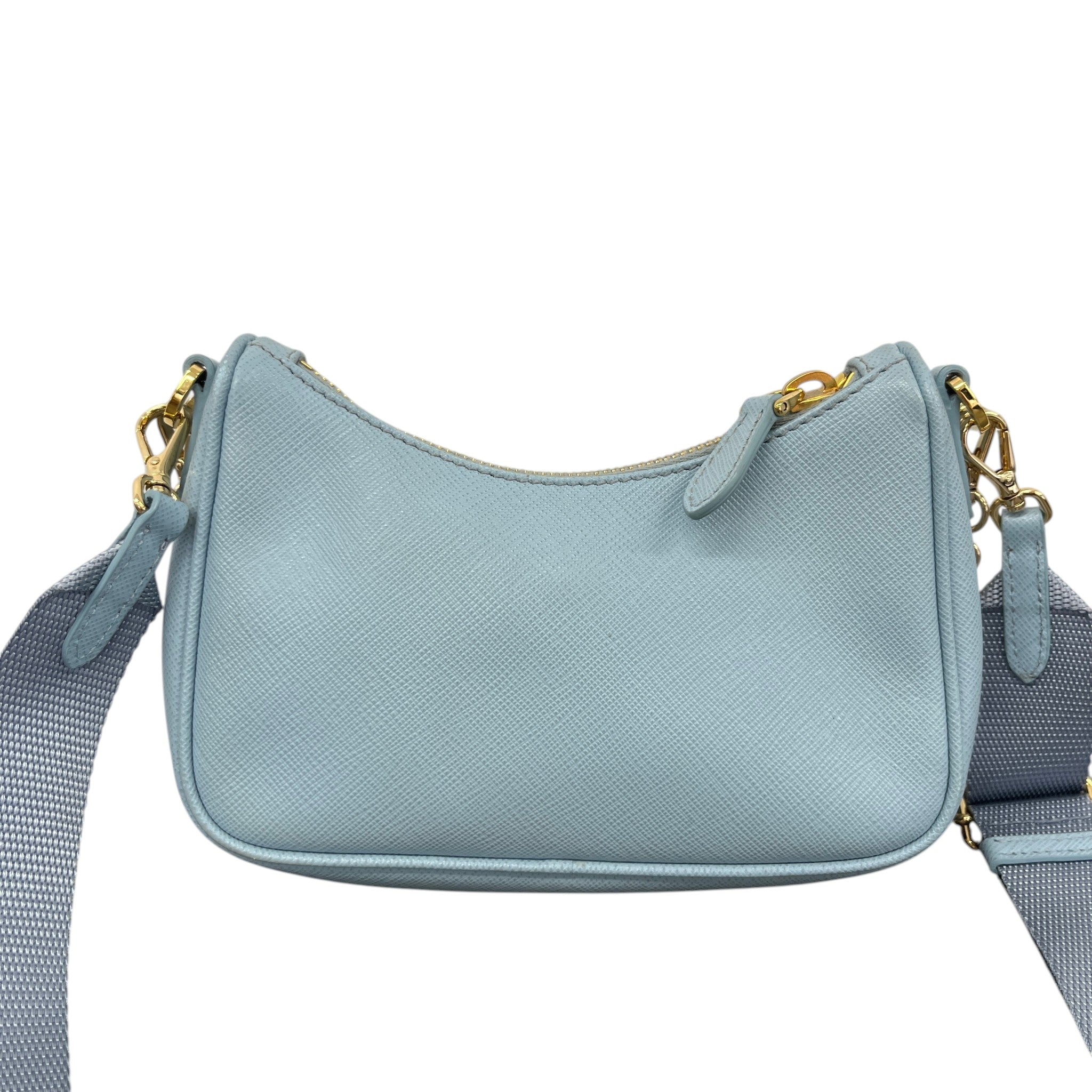 Women's Reedition Mini Saffiano Pochette Bag Blue