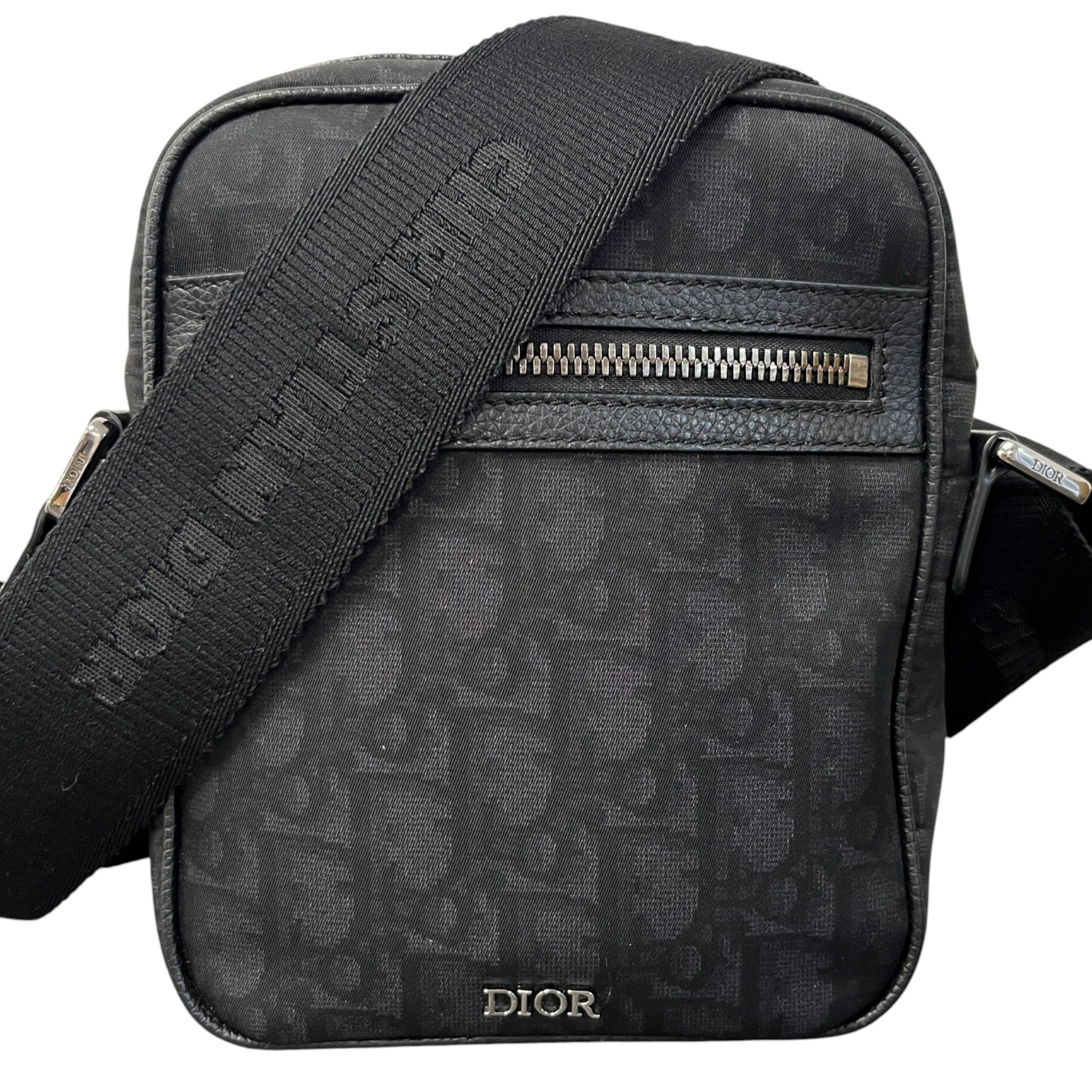 Men's Oblique Messenger Bag Black