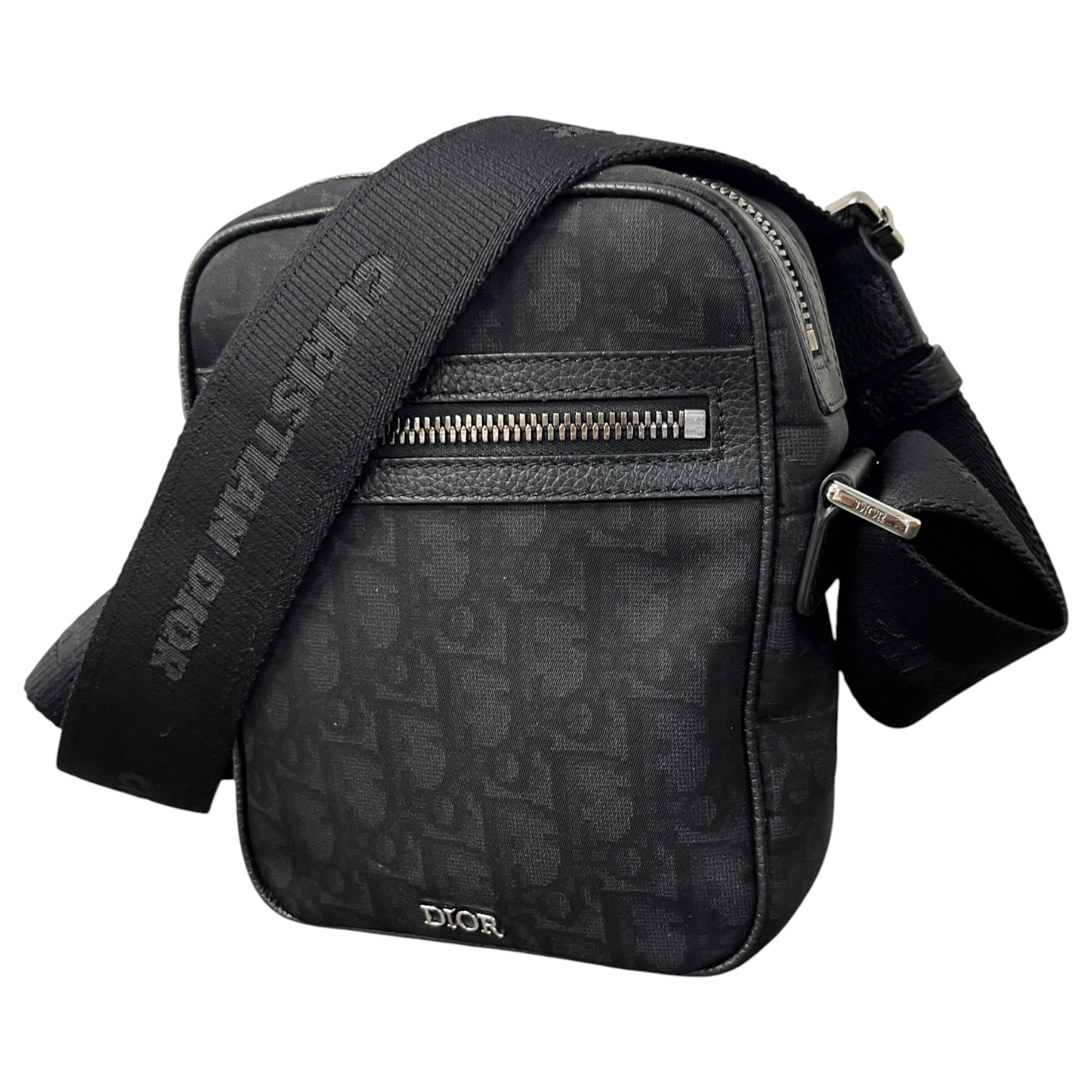 Men's Oblique Messenger Bag Black