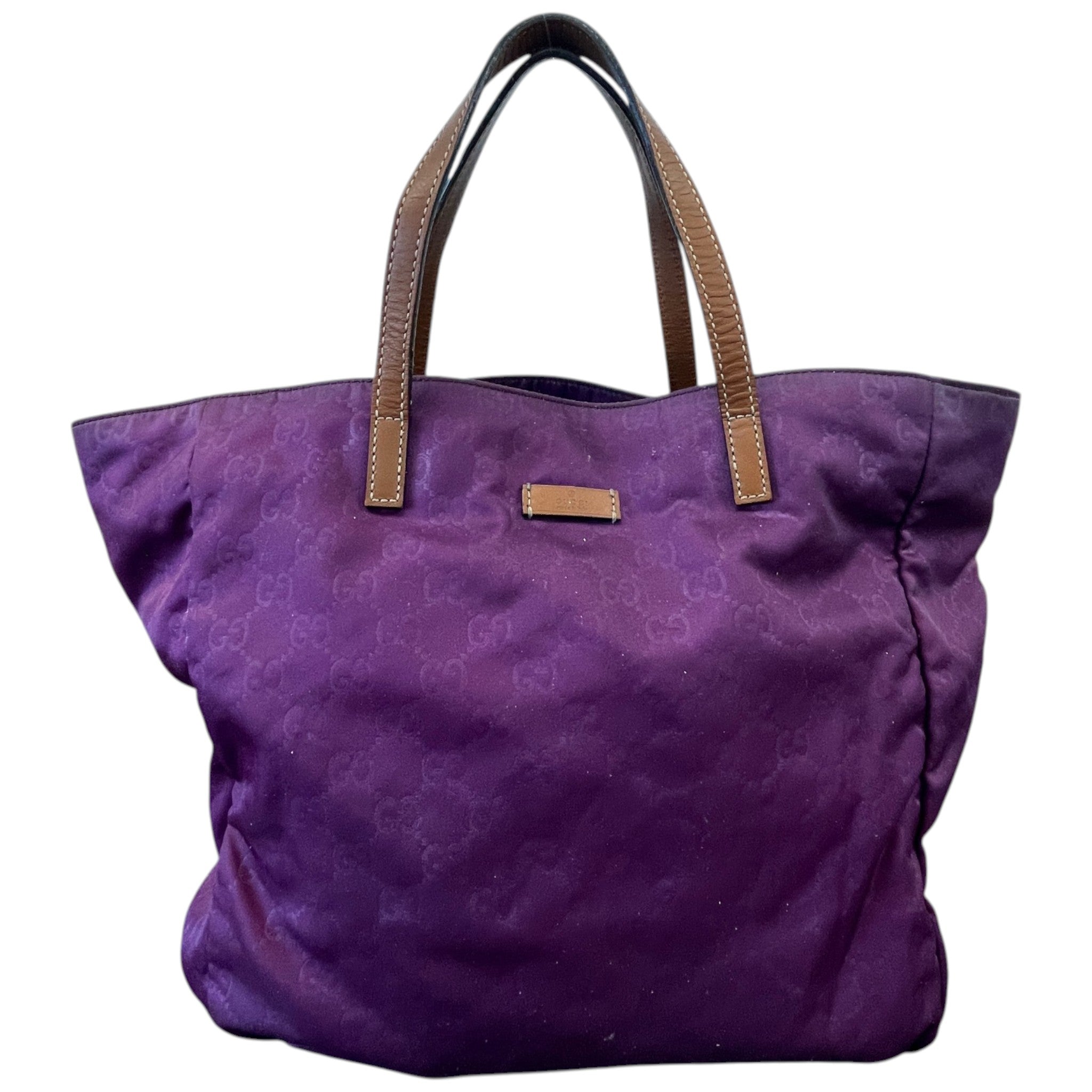 Women's Guccissima Shopper Tote Bag Purple