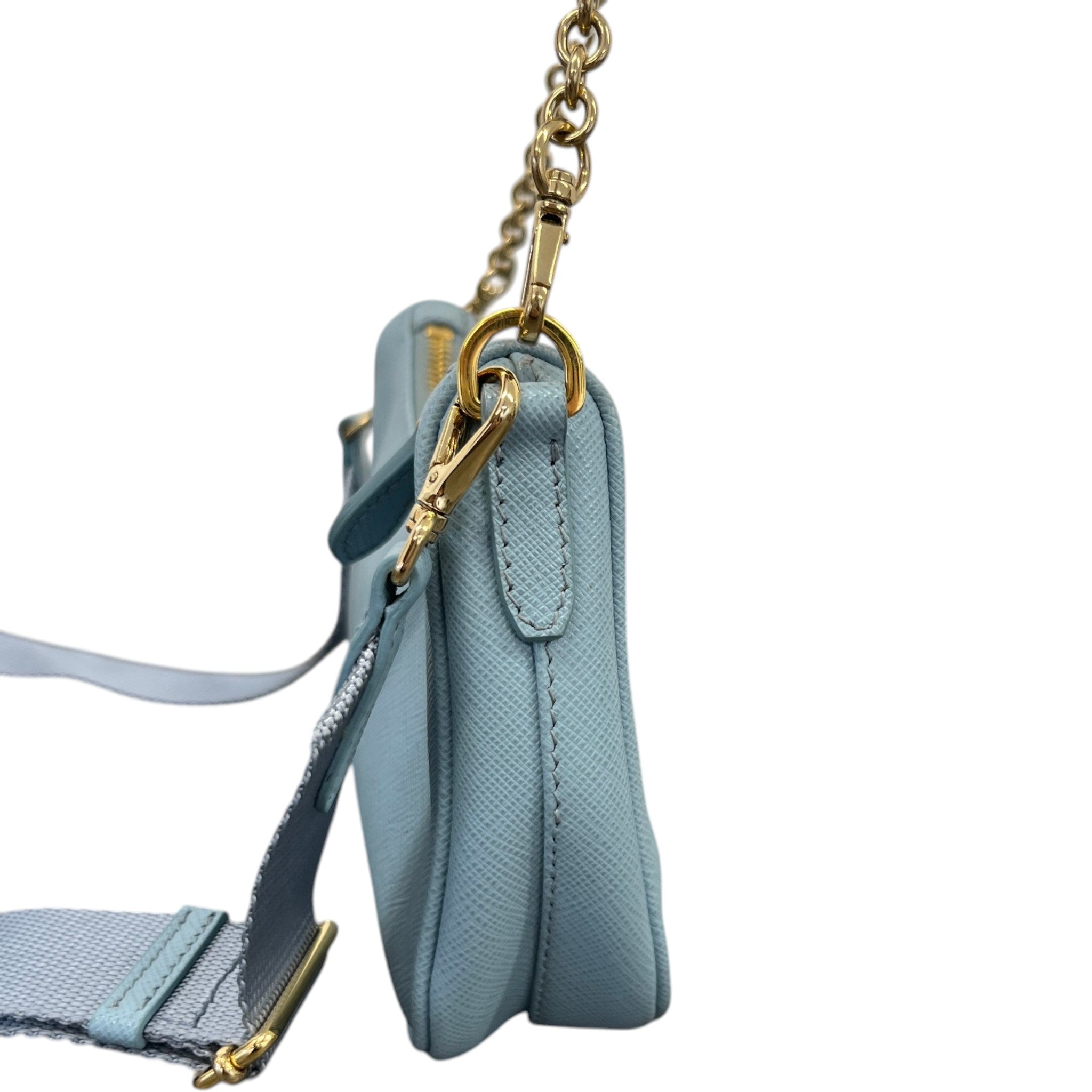 Women's Reedition Mini Saffiano Pochette Bag Blue