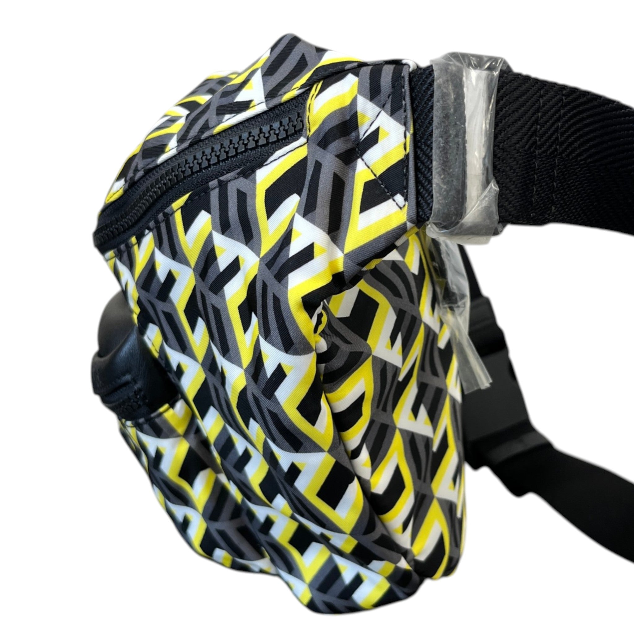 Men's Cubic Monogram Belt Bag Charcoal