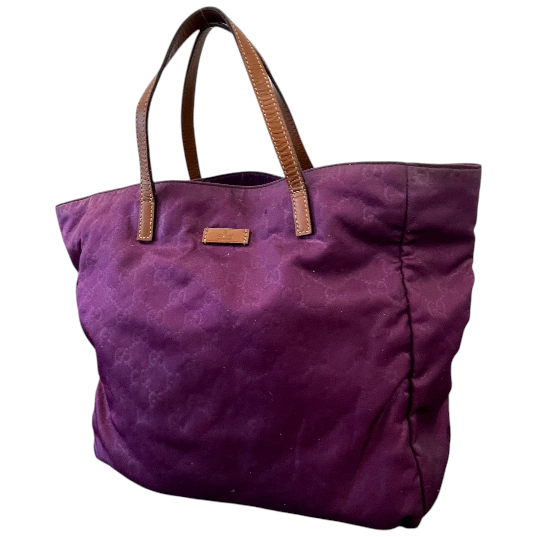 Women's Guccissima Shopper Tote Bag Purple