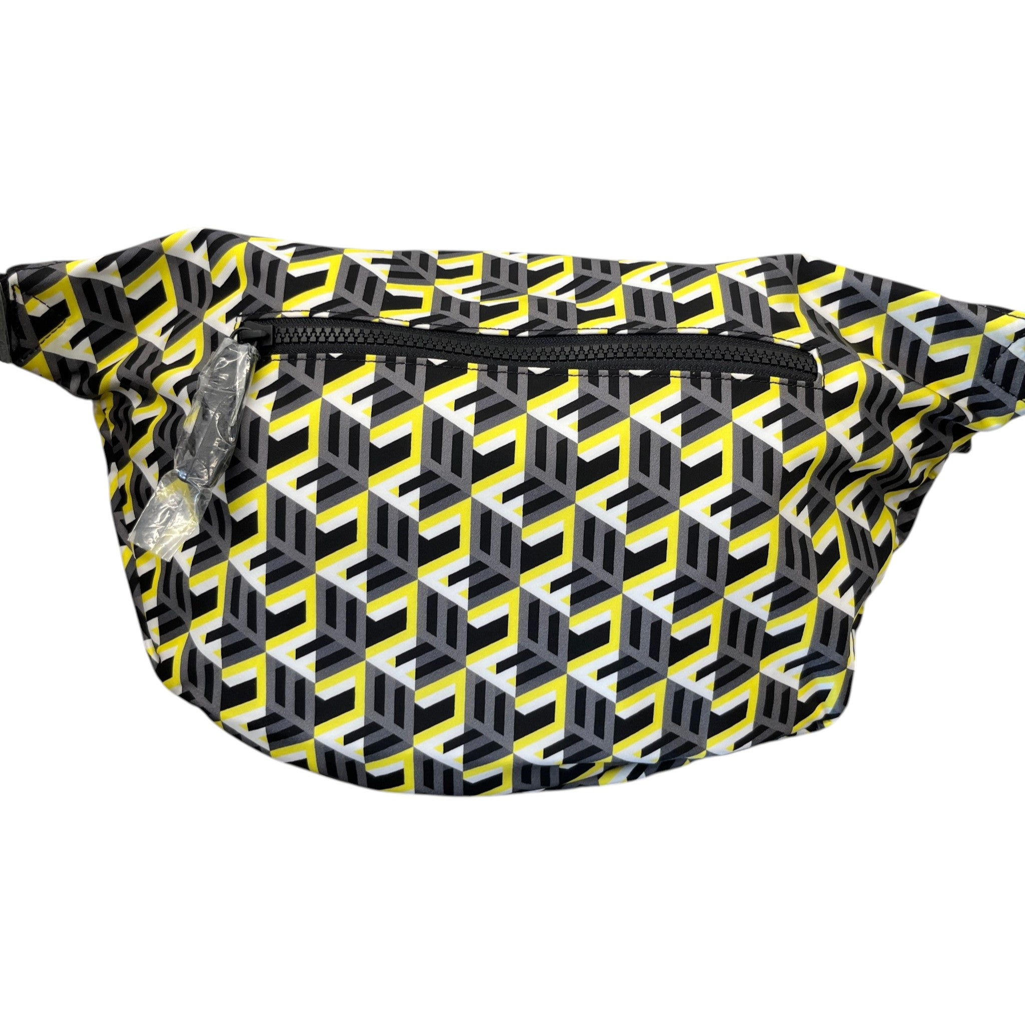 Men's Cubic Monogram Belt Bag Charcoal