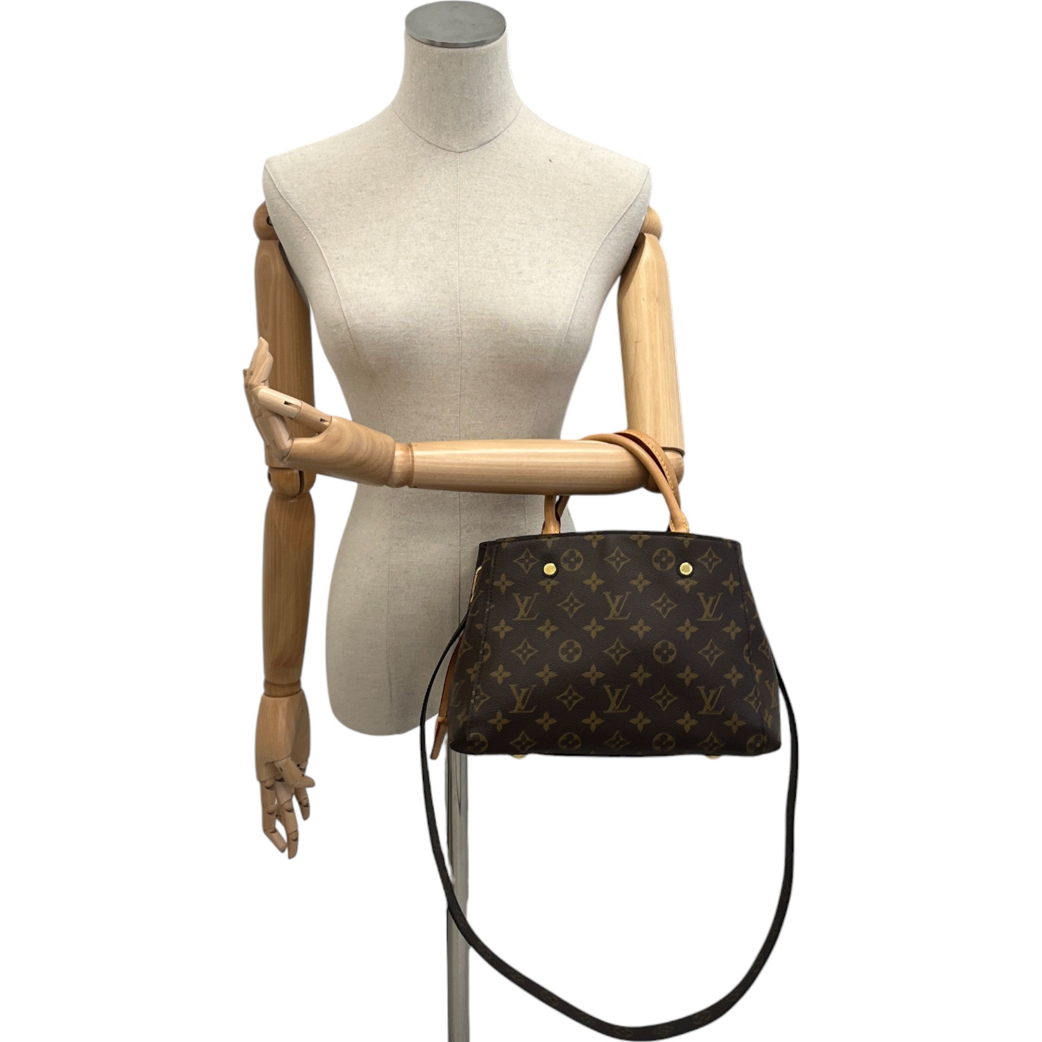 Women's Monogram Montaigne Bb Handbag Brown
