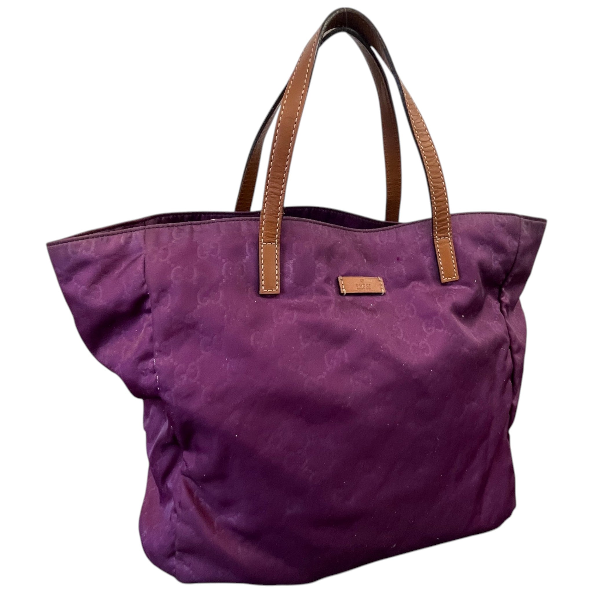 Women's Guccissima Shopper Tote Bag Purple