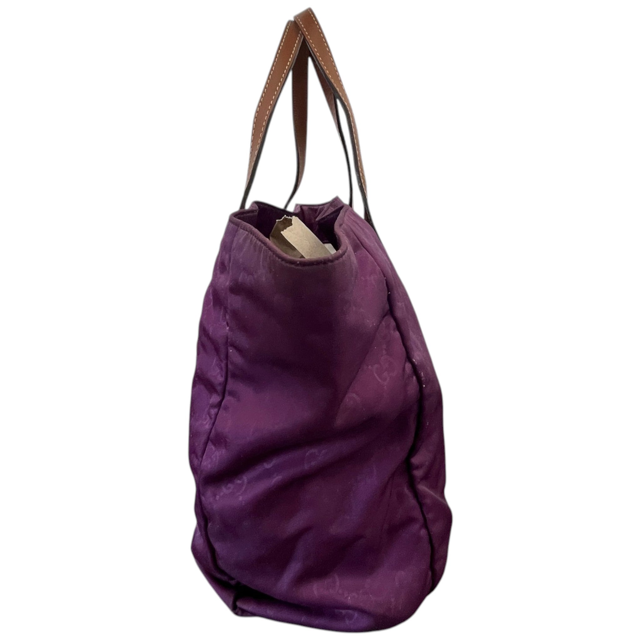 Women's Guccissima Shopper Tote Bag Purple