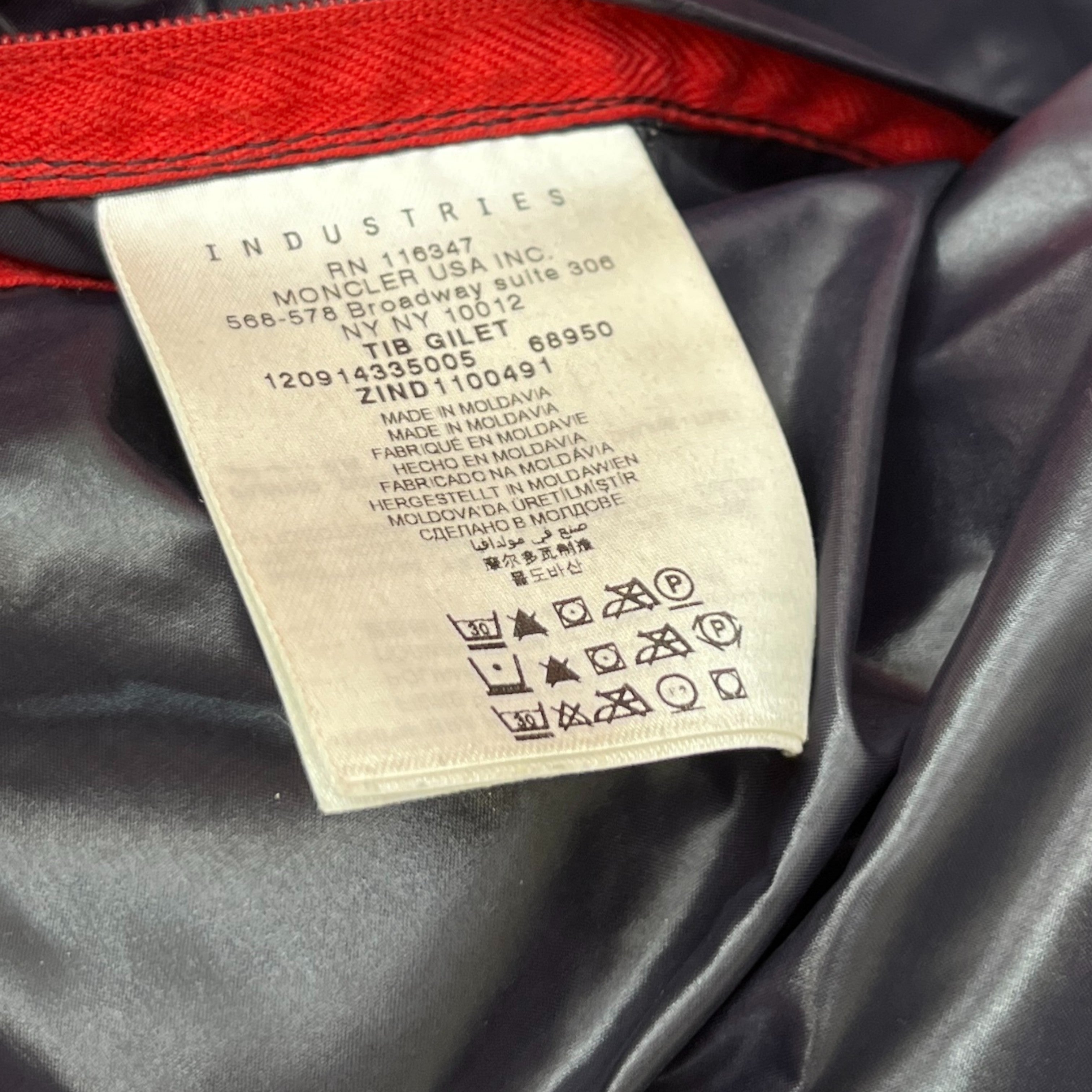 Men's Tib Gilet Red Size 3 / L