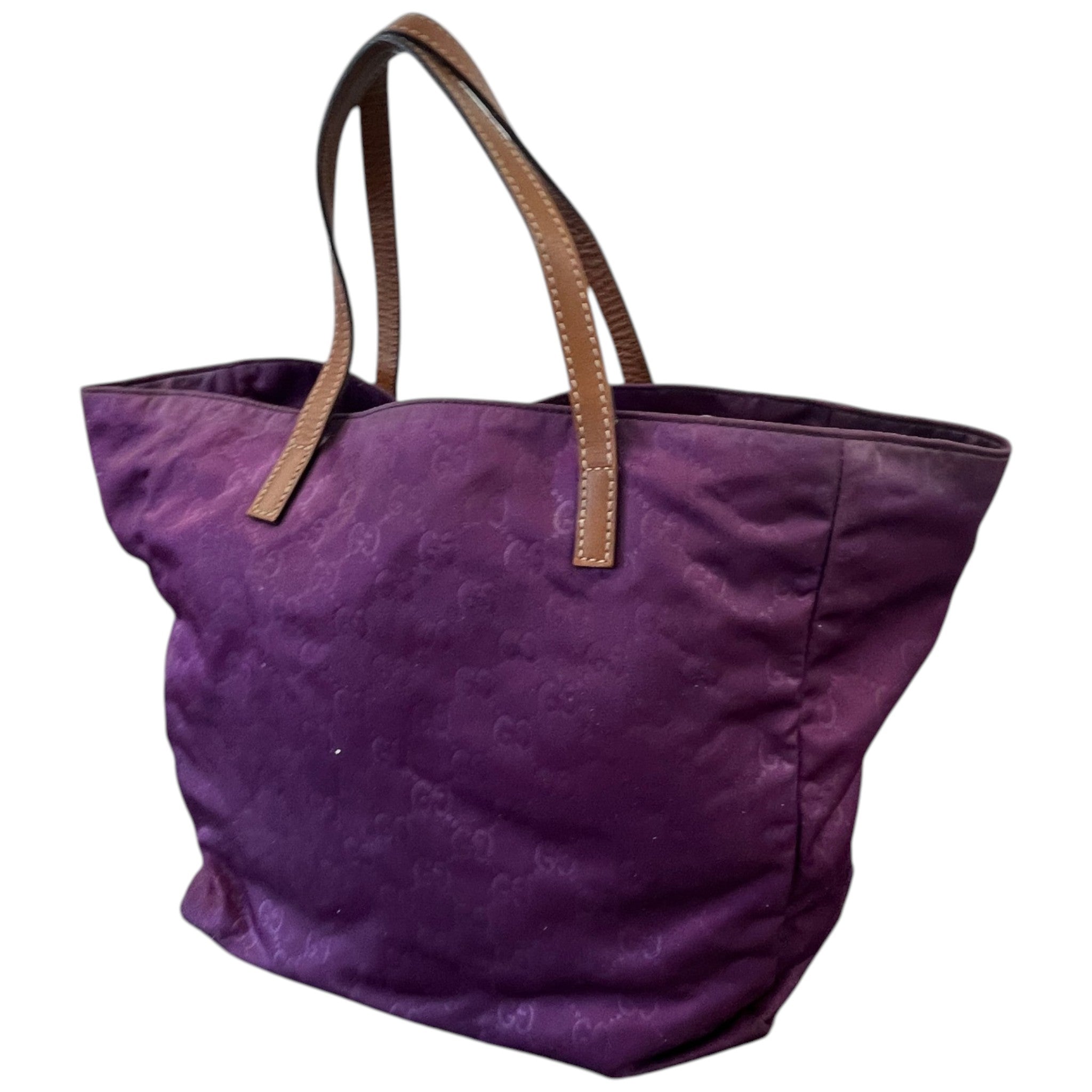 Women's Guccissima Shopper Tote Bag Purple