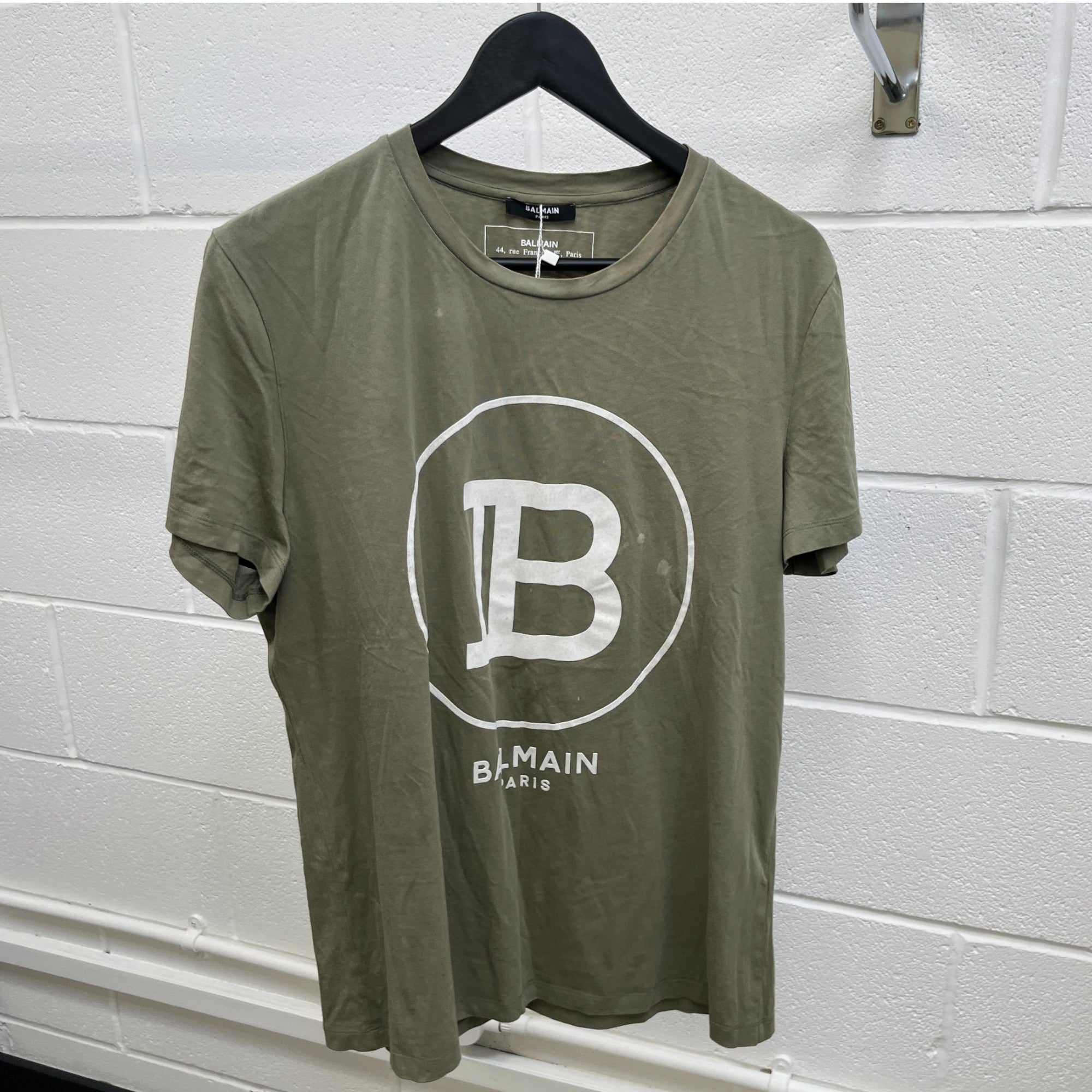 Men's Velvet Logo T-Shirt Khaki Size XL