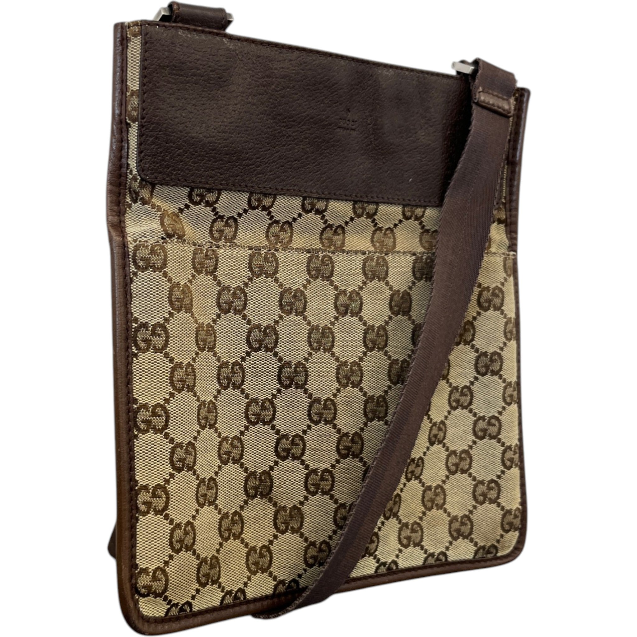 Men's Gg Supreme Messenger Bag Beige