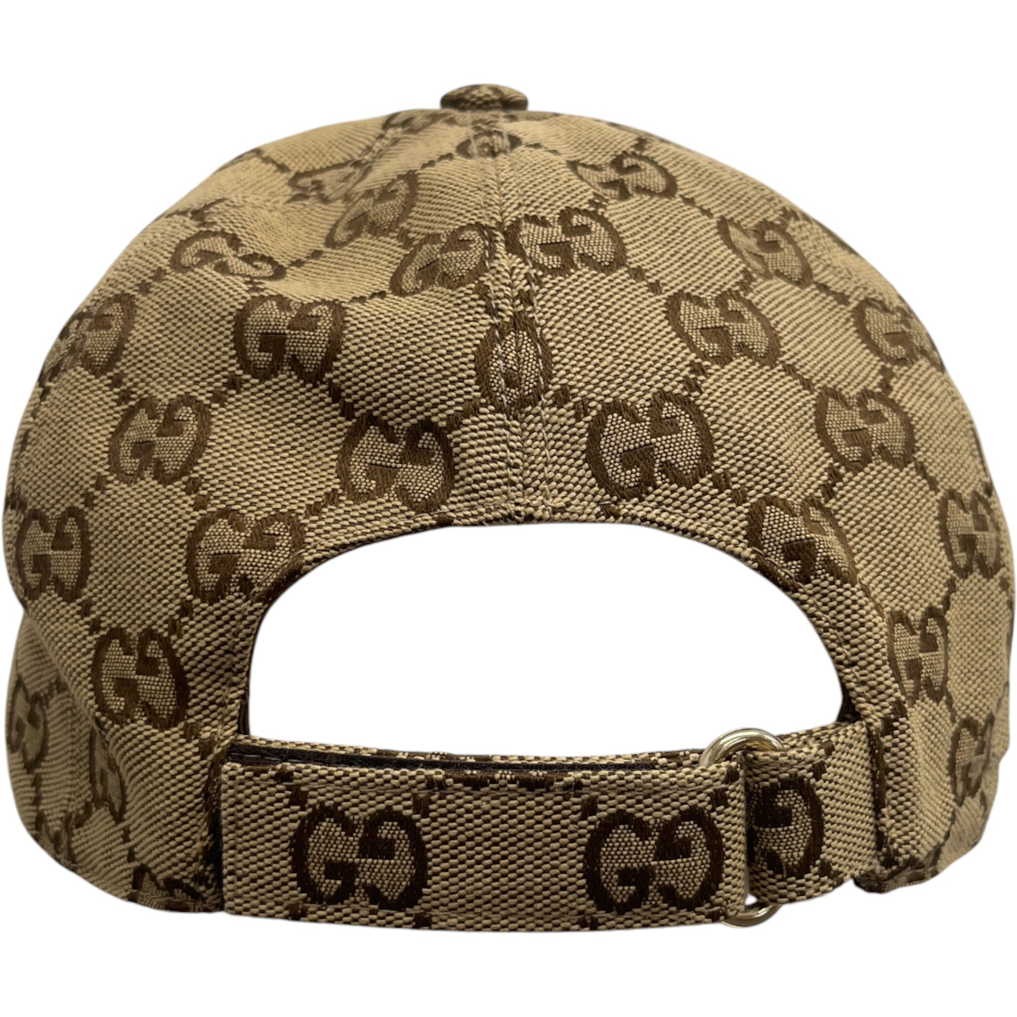 Men's Gg Canvas Cap Brown Size M