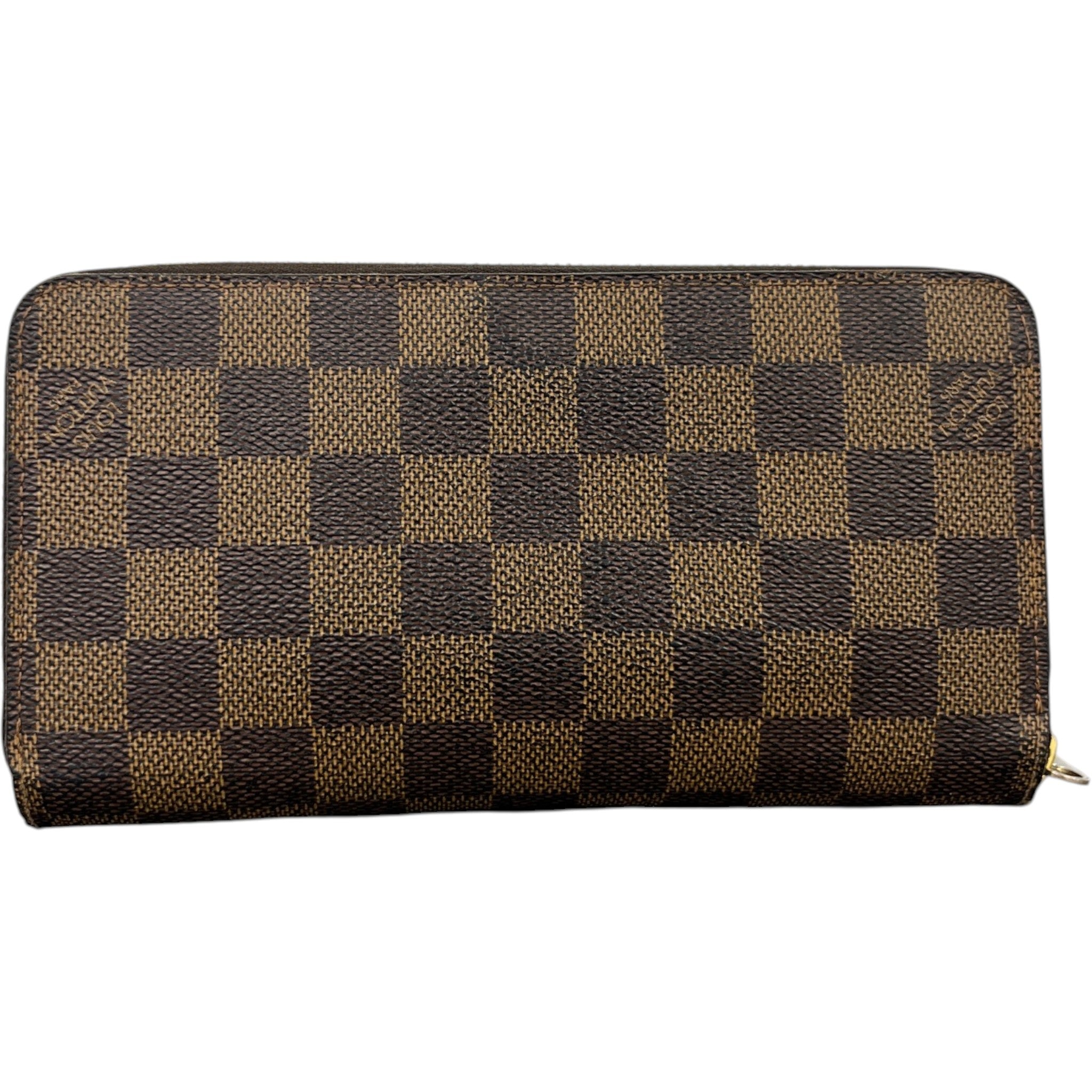 Women's Damier Ebene Zippy Wallet Brown