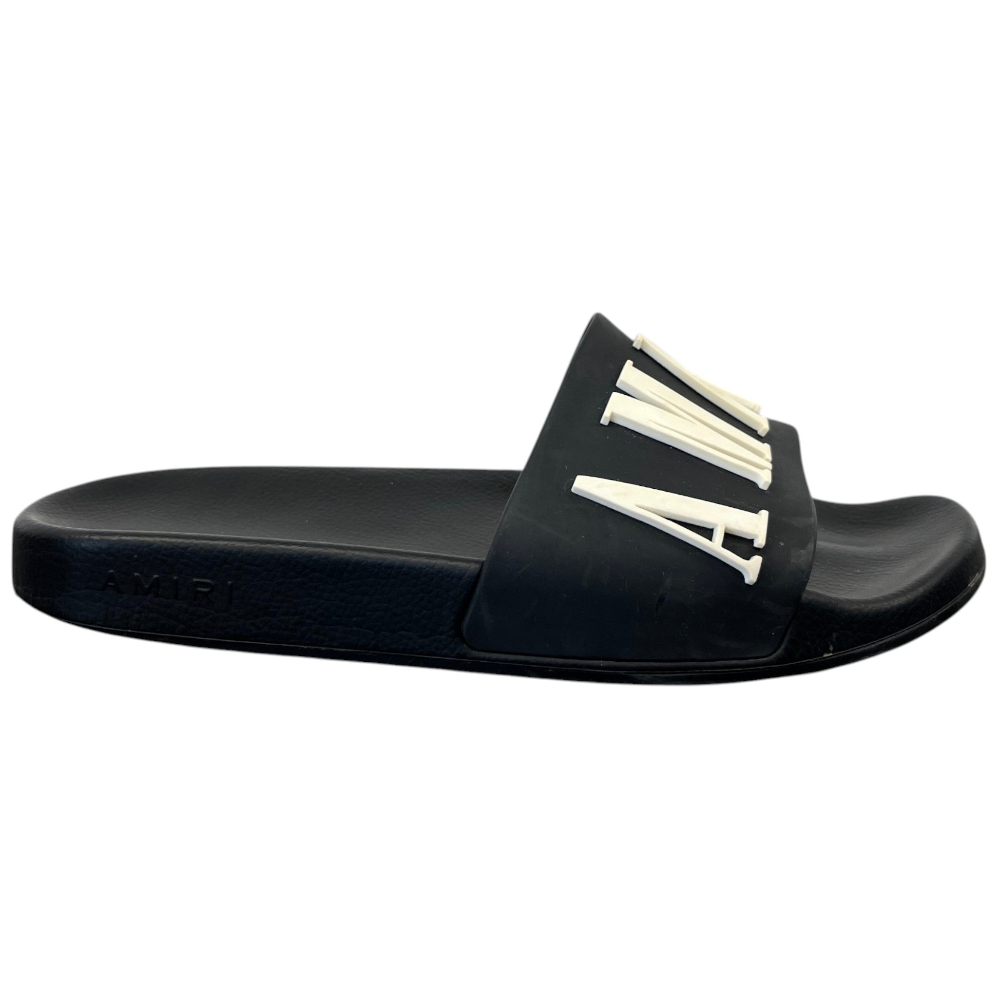 Men's Logo Pool Slides Black Size EU 42 / UK 8