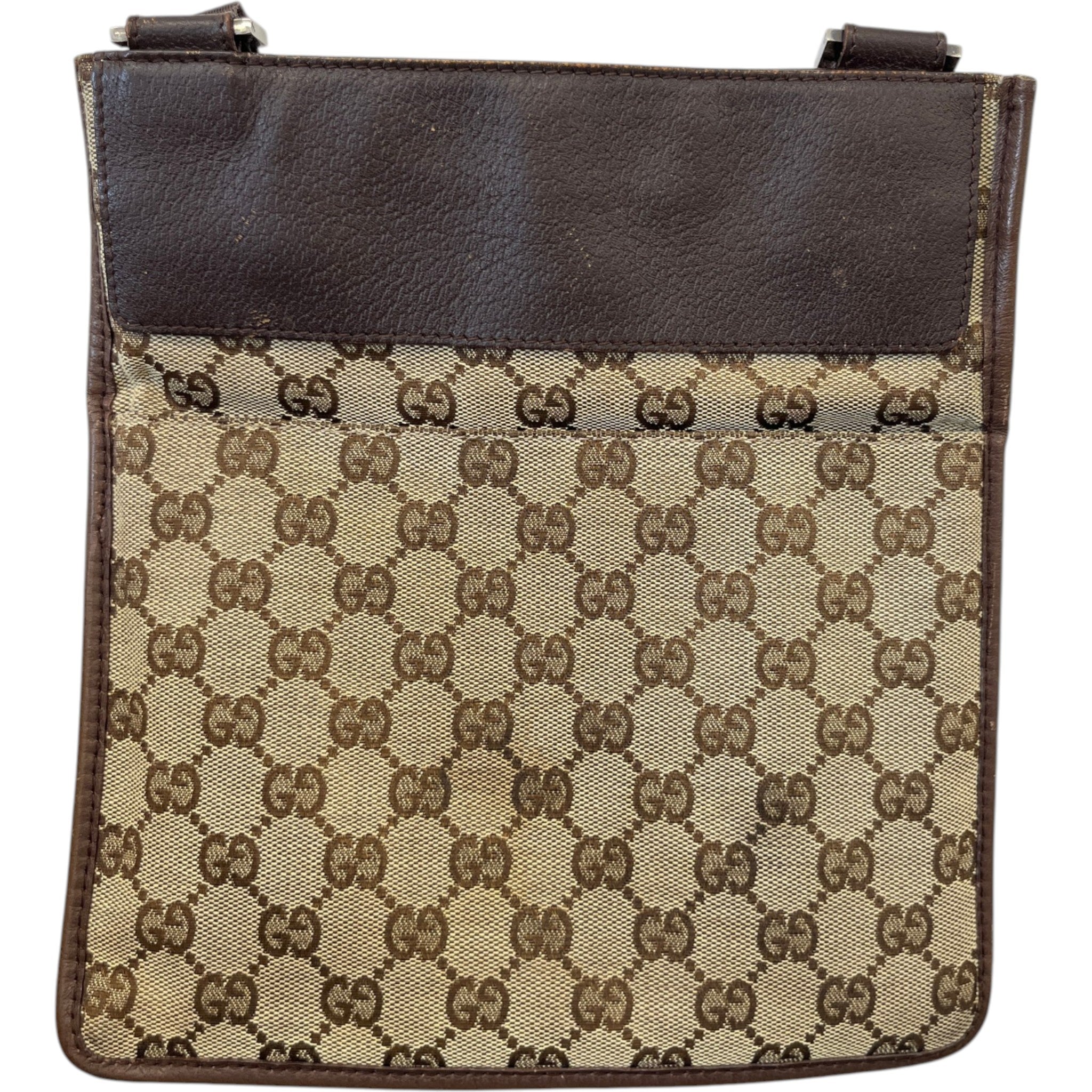 Men's Gg Supreme Messenger Bag Beige