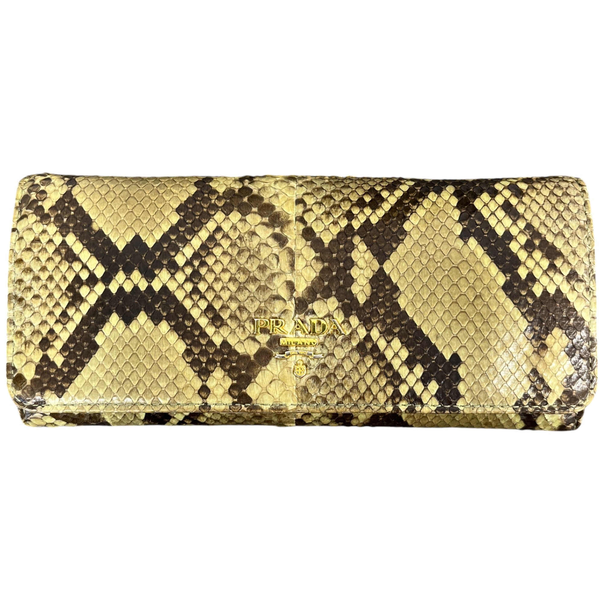Women's Snake Print Purse Green