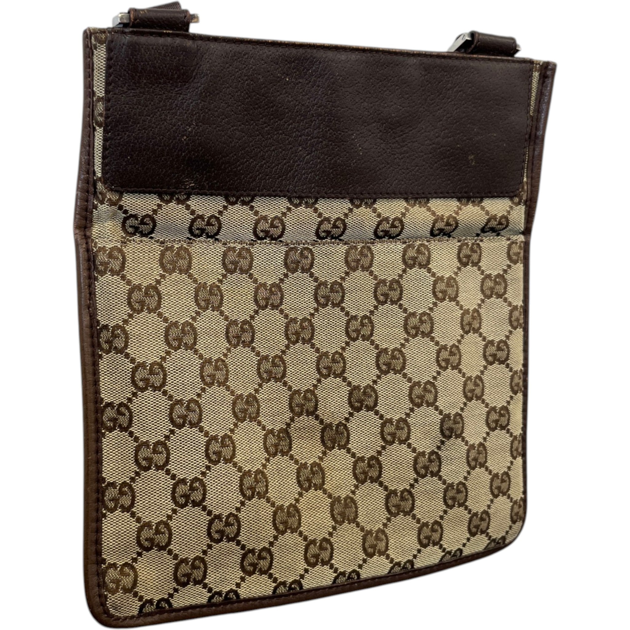 Men's Gg Supreme Messenger Bag Beige