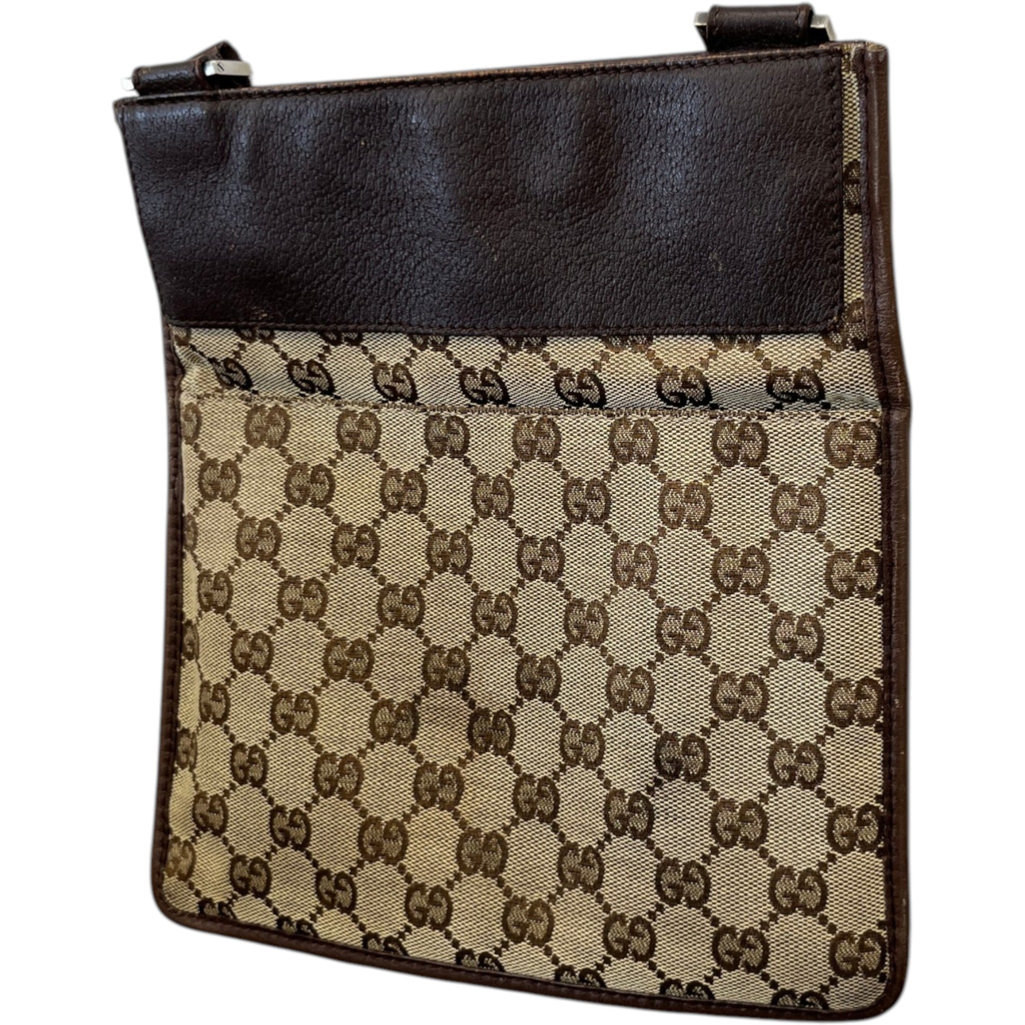Men's Gg Supreme Messenger Bag Beige