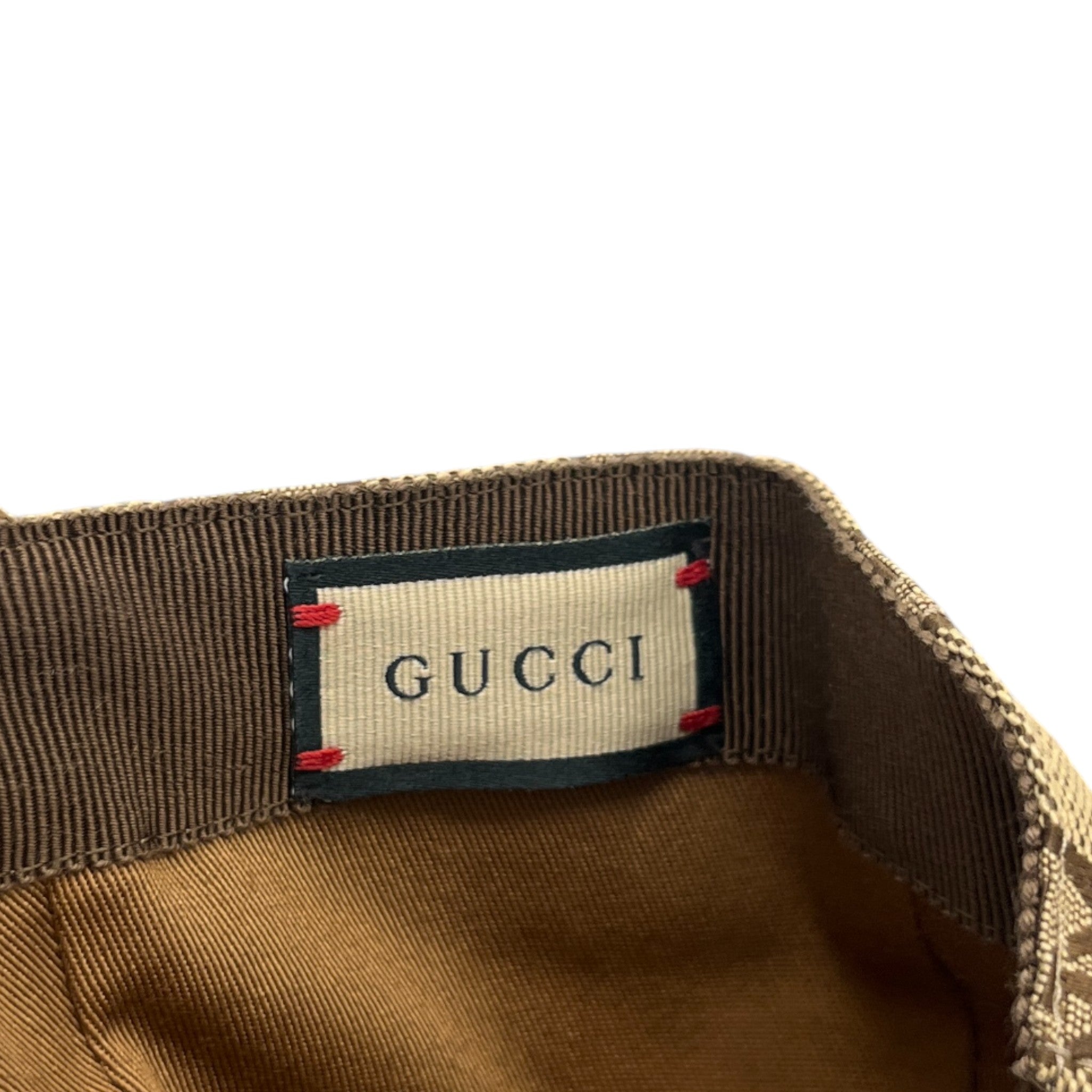 Men's Gg Canvas Cap Brown Size M