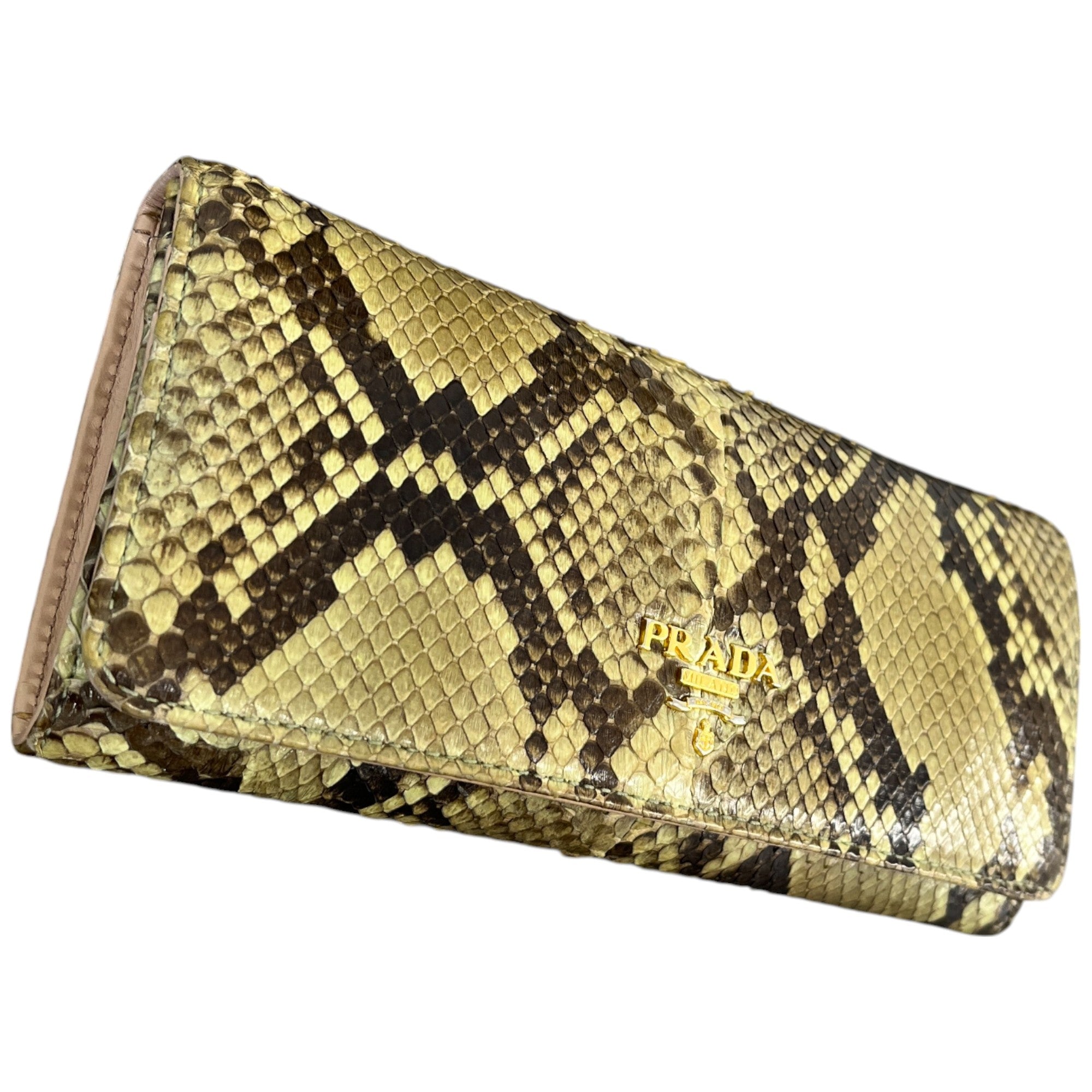 Women's Snake Print Purse Green