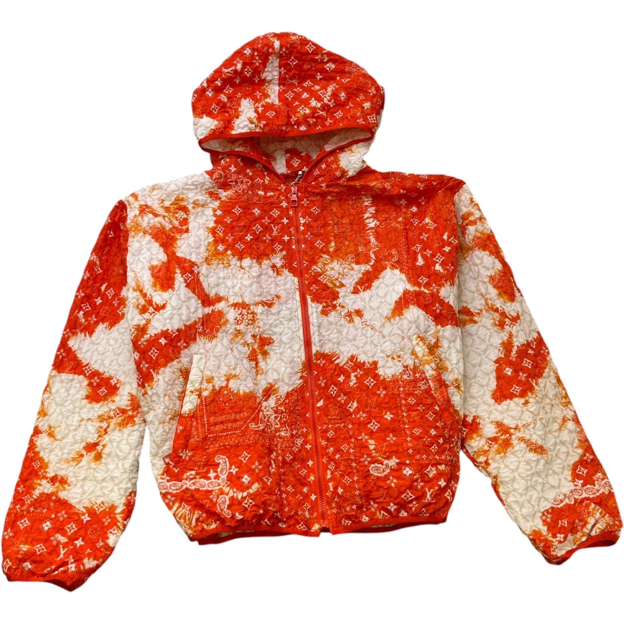 Men's Monogram Bandana Windbreaker Orange Size IT 50 / L