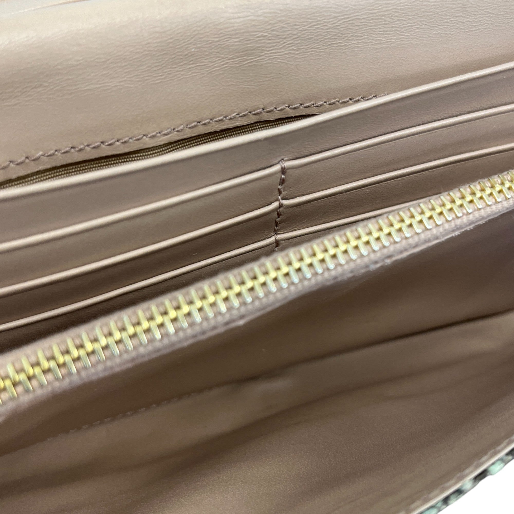 Women's Snake Print Purse Green