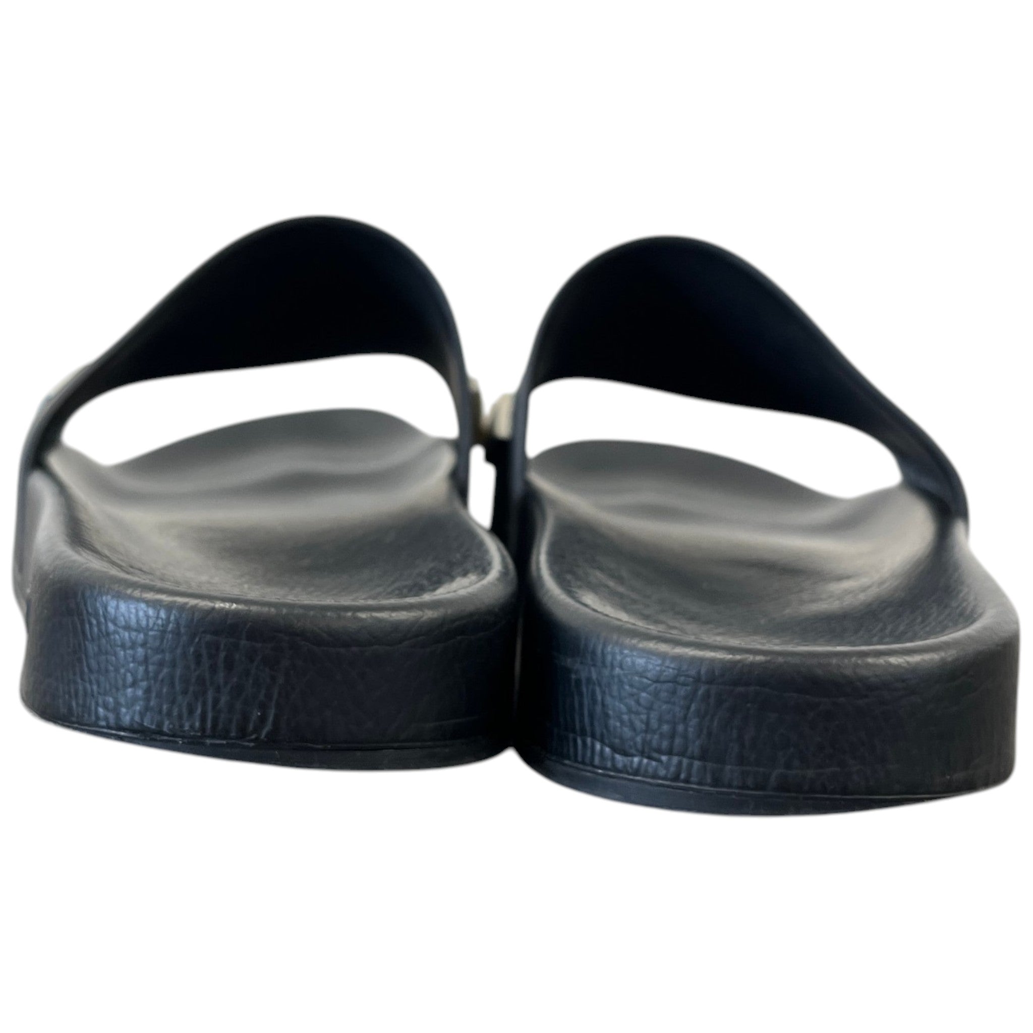 Men's Logo Pool Slides Black Size EU 42 / UK 8
