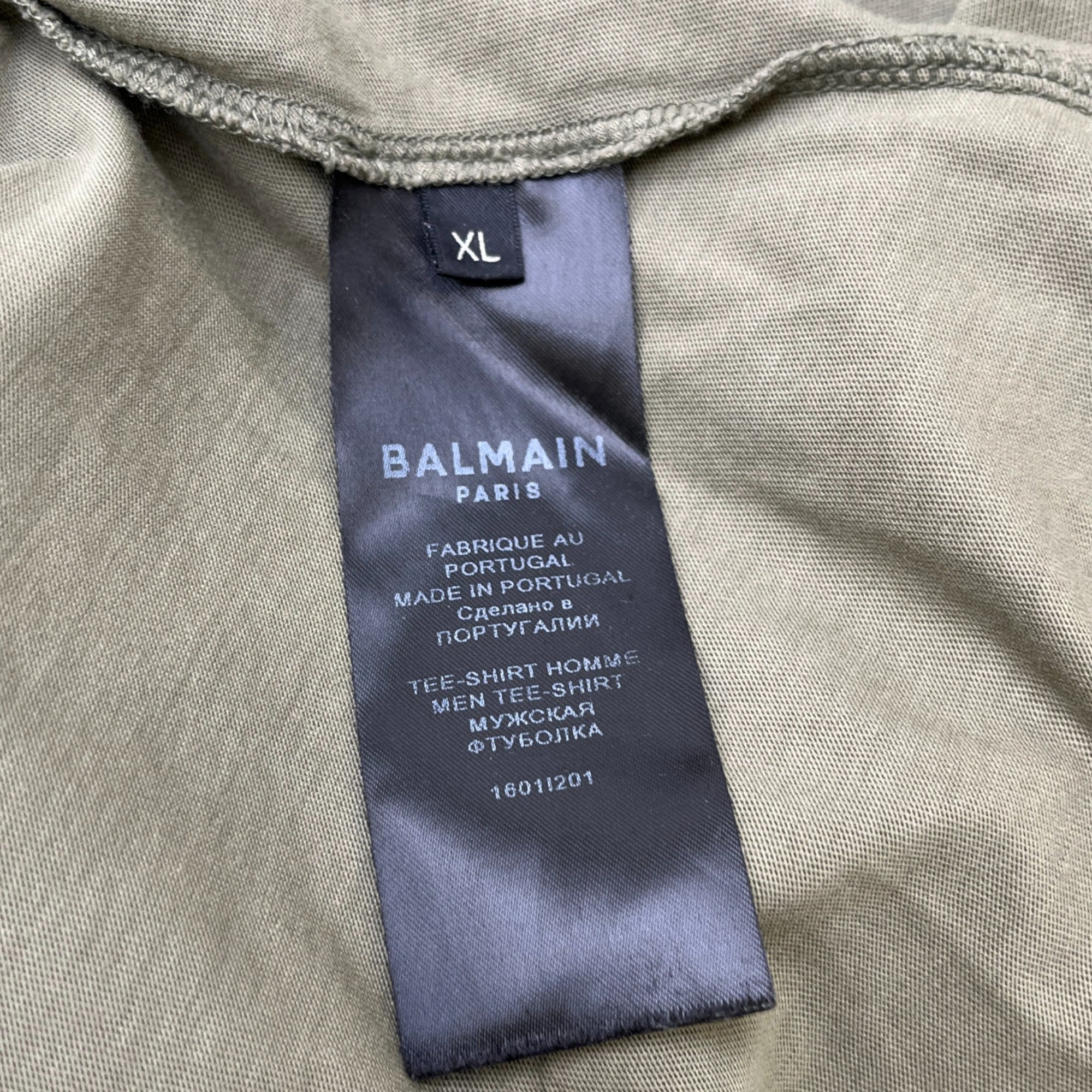 Men's Velvet Logo T-Shirt Khaki Size XL