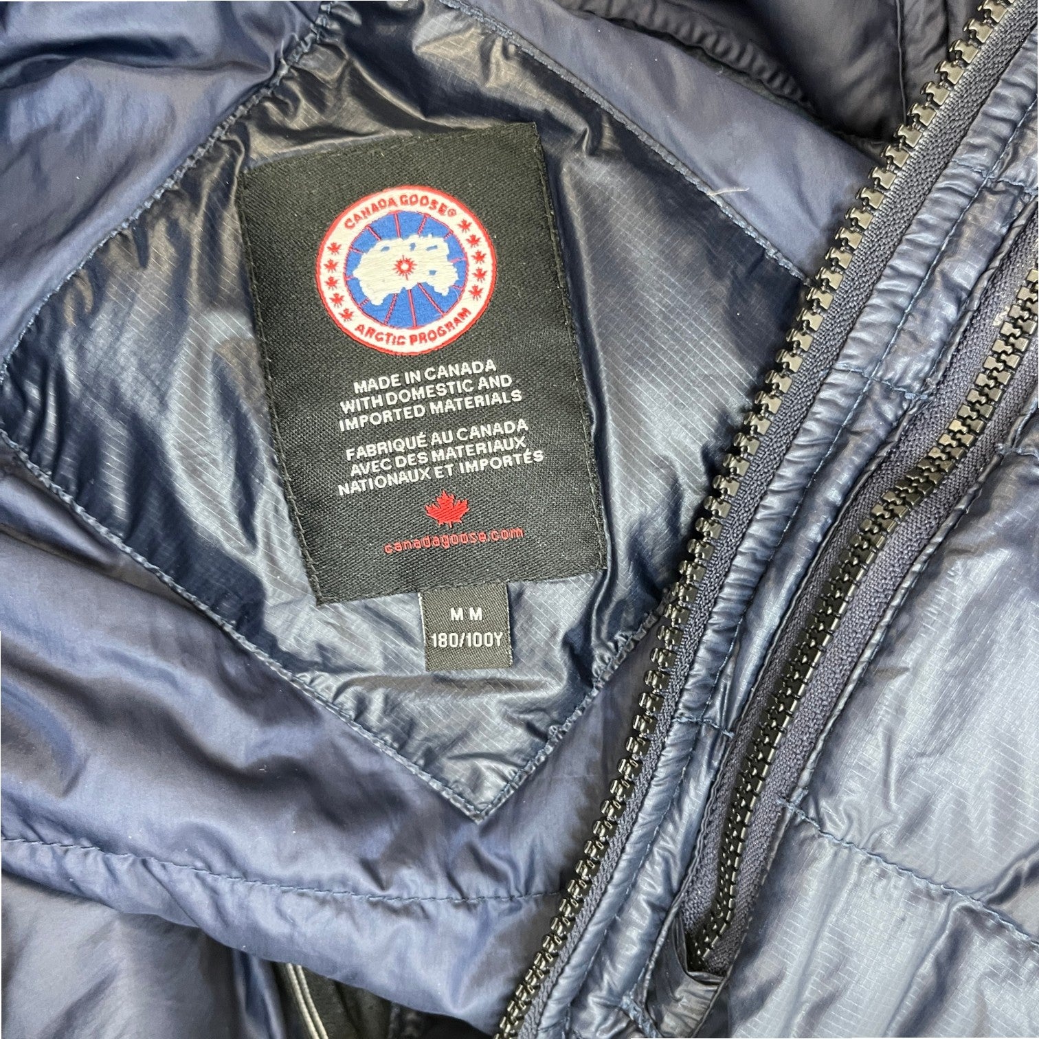 Men's Hybridge Lite Down Jacket Navy Size M