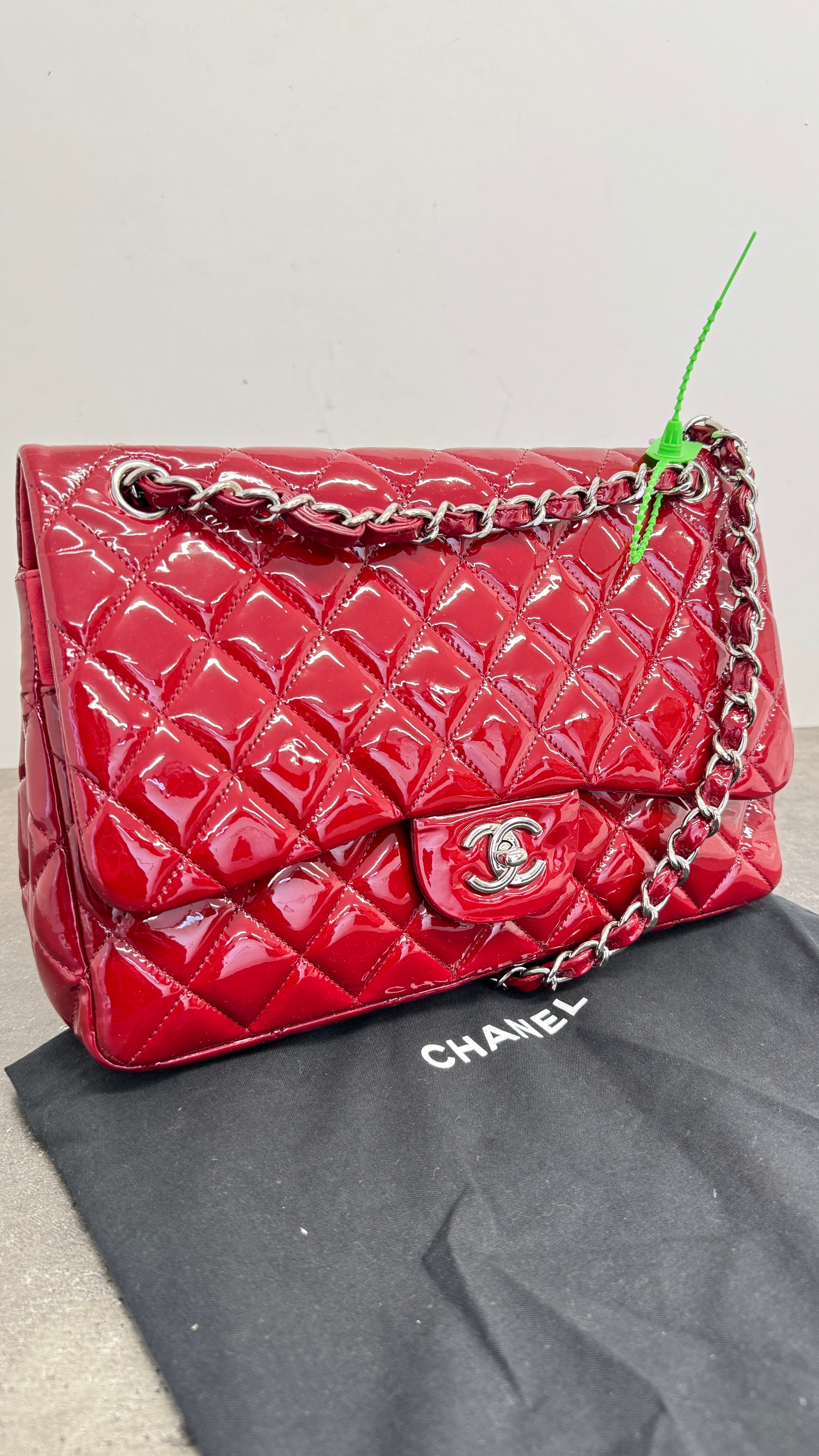 Women's Classic Double Flap Jumbo Bag Red