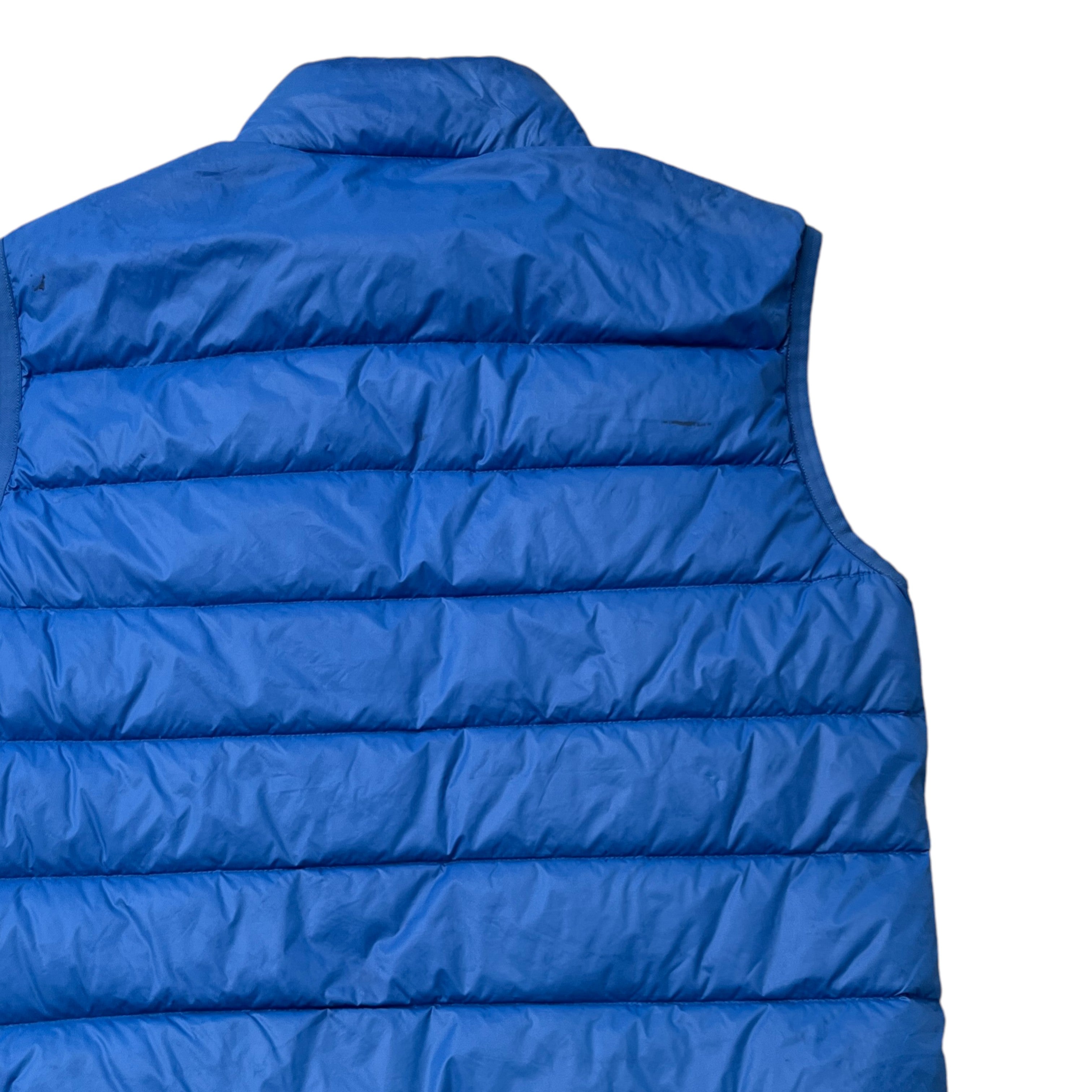 Men's Plaque Logo Gilet Blue Size IT 44 / XS