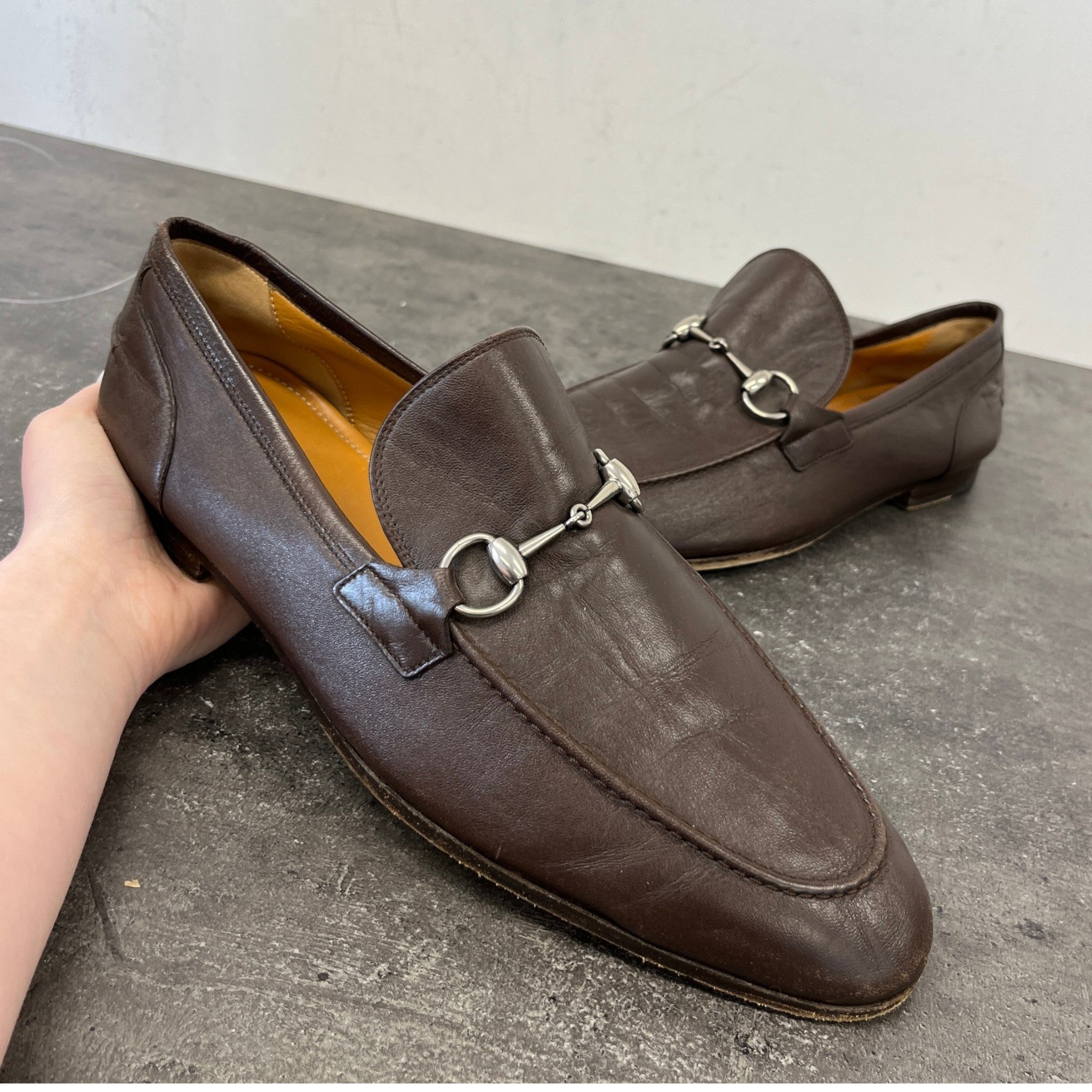 Men's Horsebit Loafers Brown Size EU 45 / UK 11