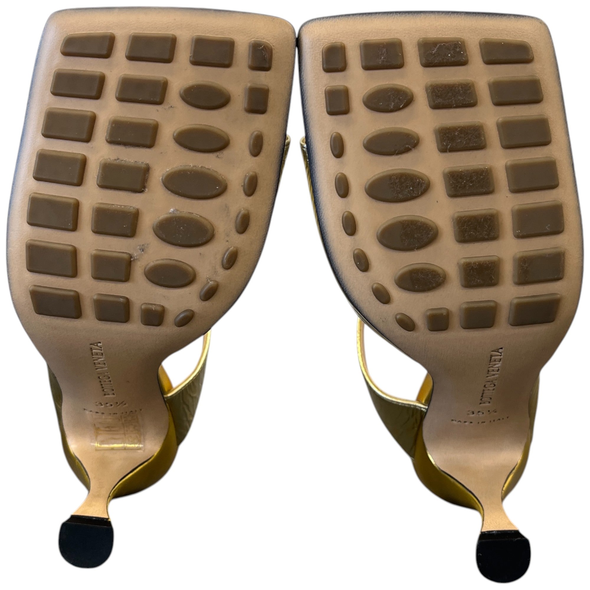 Women's Square Toe Heels Gold Size EU 35.5 / UK 2.5