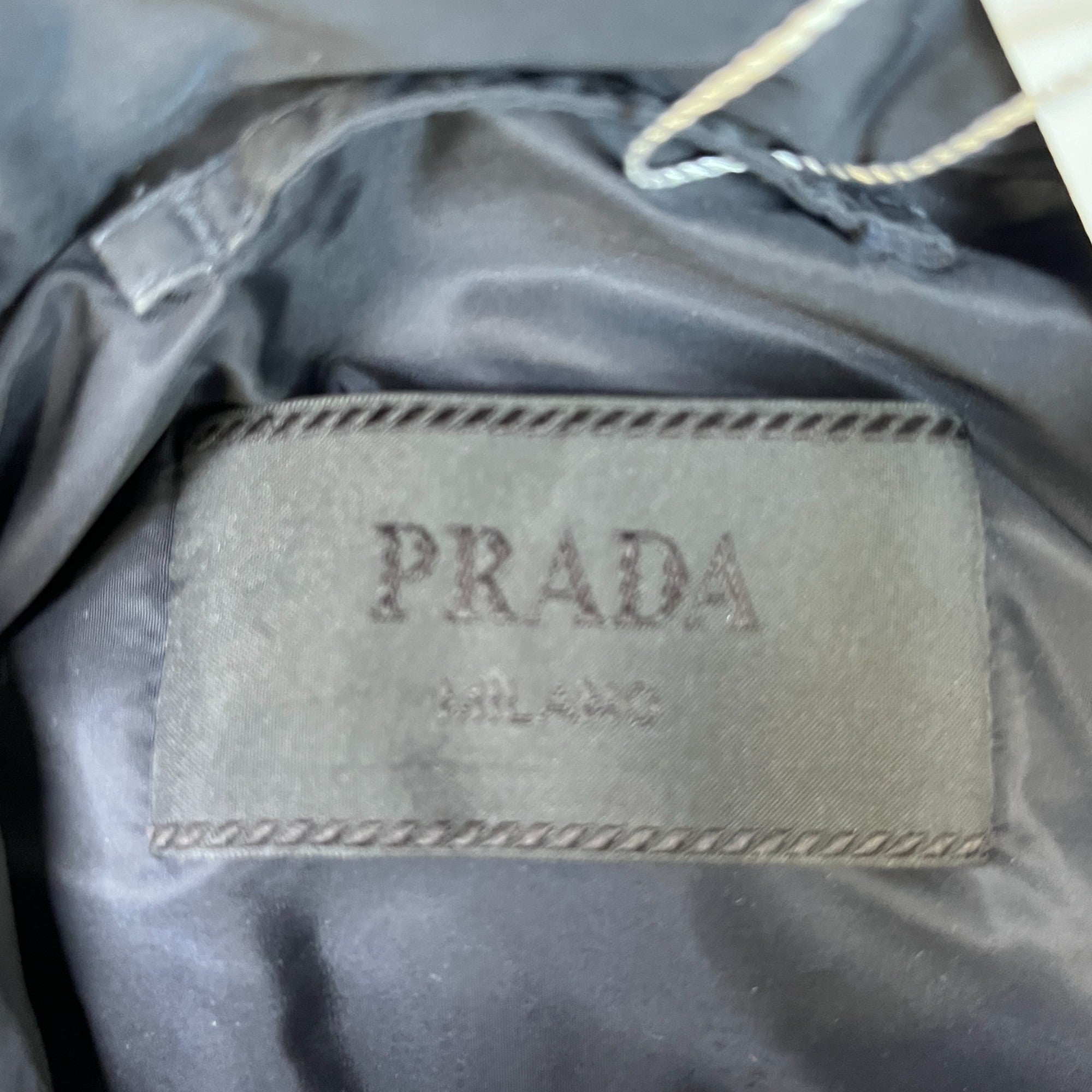 Men's Plaque Logo Hooded Down Jacket Navy Size IT 46 / S