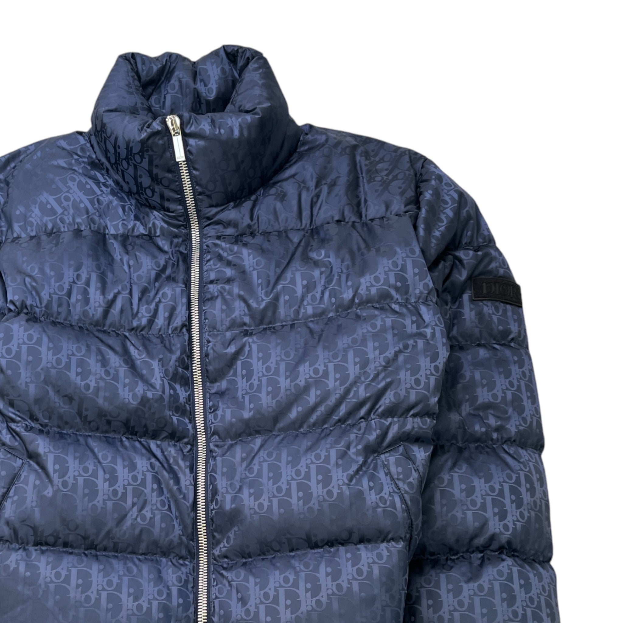 Men's Oblique Down Jacket Blue Size IT 52 / XL