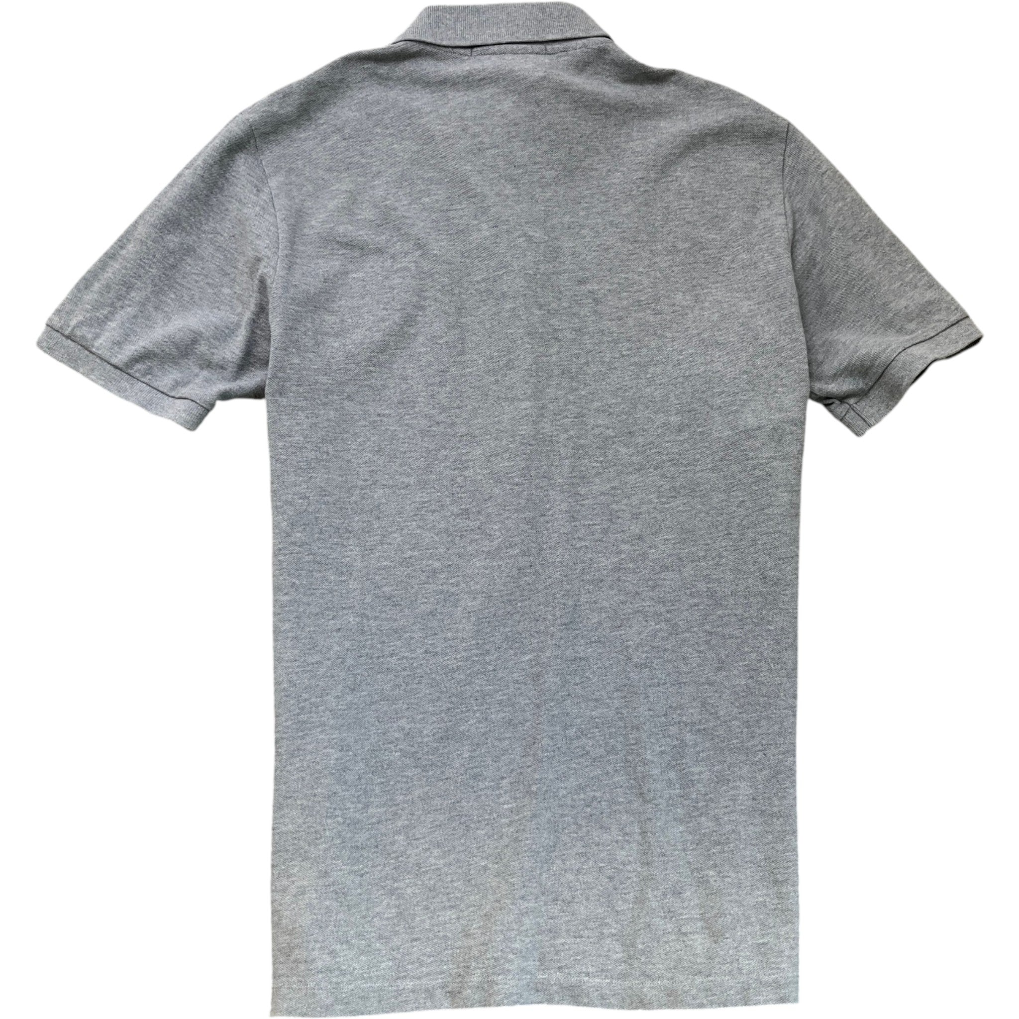 Men's Compass Logo Patch Polo Shirt Grey Size M