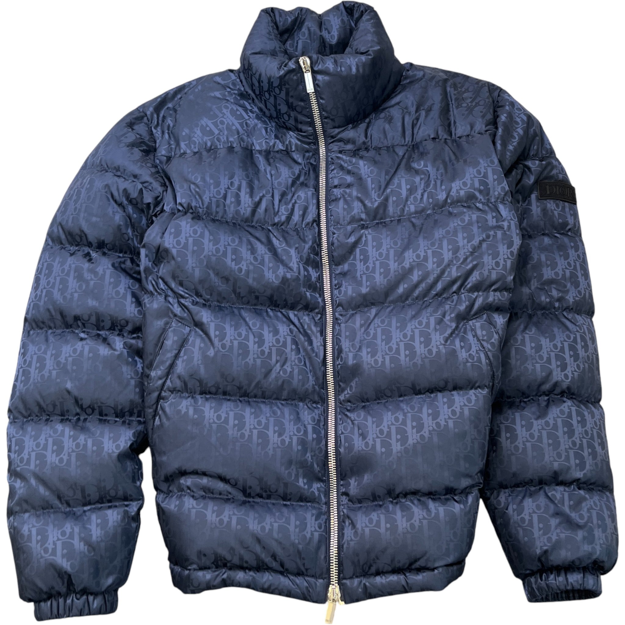 Men's Oblique Down Jacket Blue Size IT 52 / XL