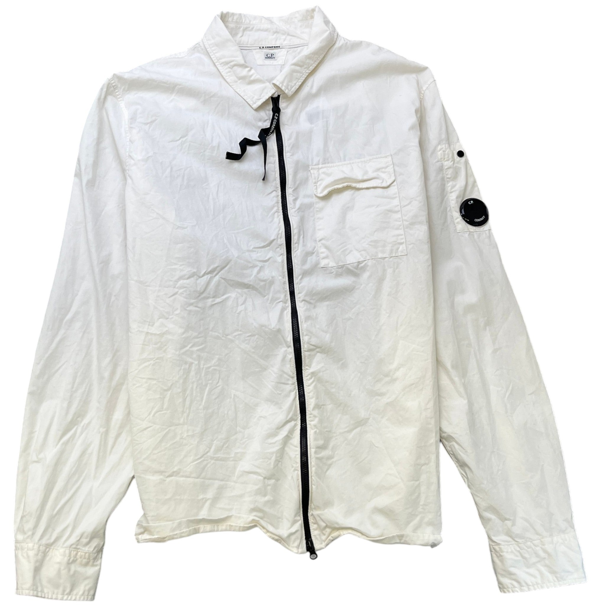 Men's Lens OverShirt Cream Size XXXL