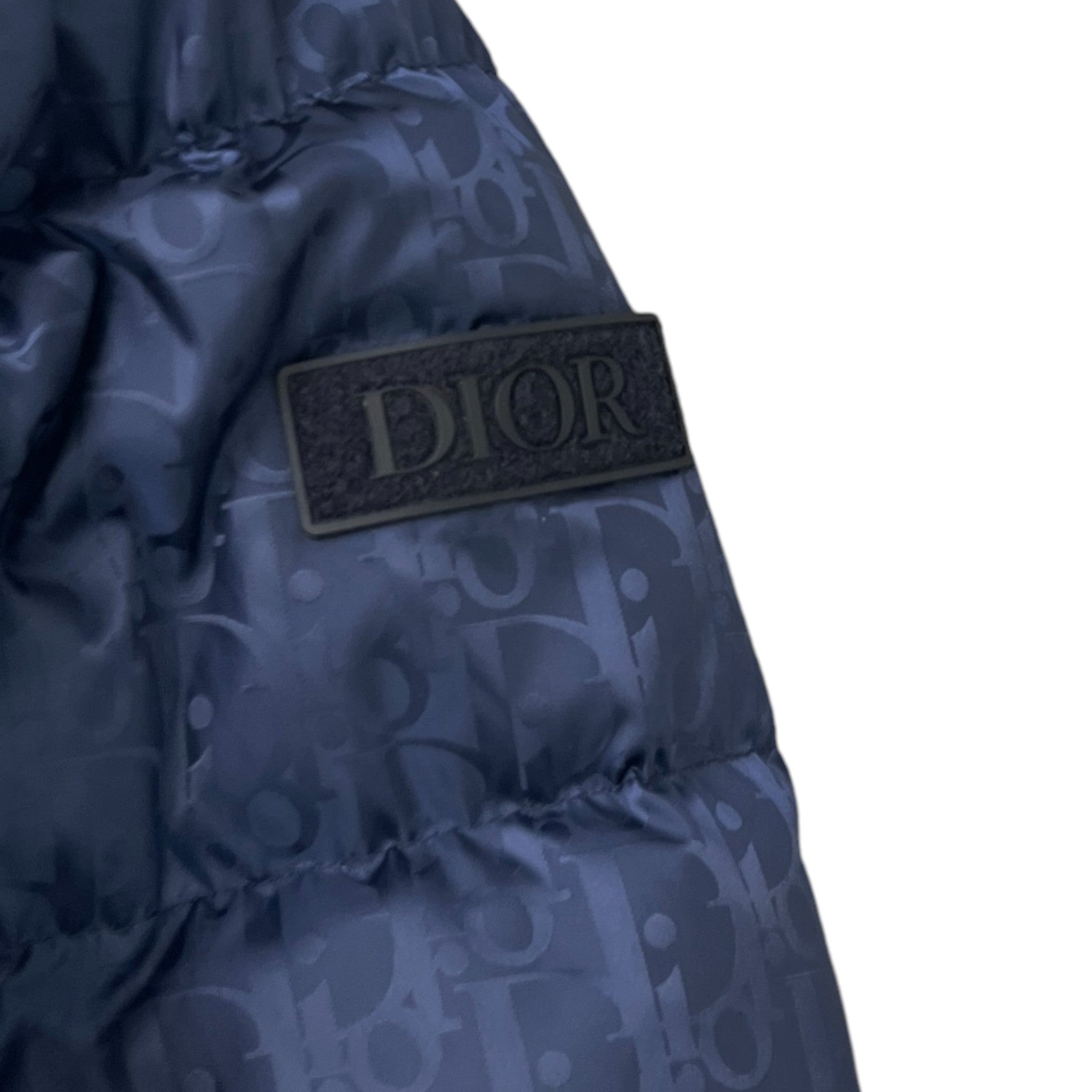 Men's Oblique Down Jacket Blue Size IT 52 / XL